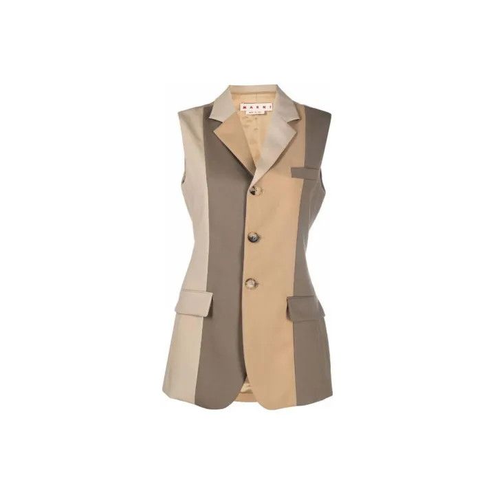 Marni Marni SS23 Color-Block V-Neck Vest Size M / US 6-8 / IT 42-44 - 1 Thumbnail