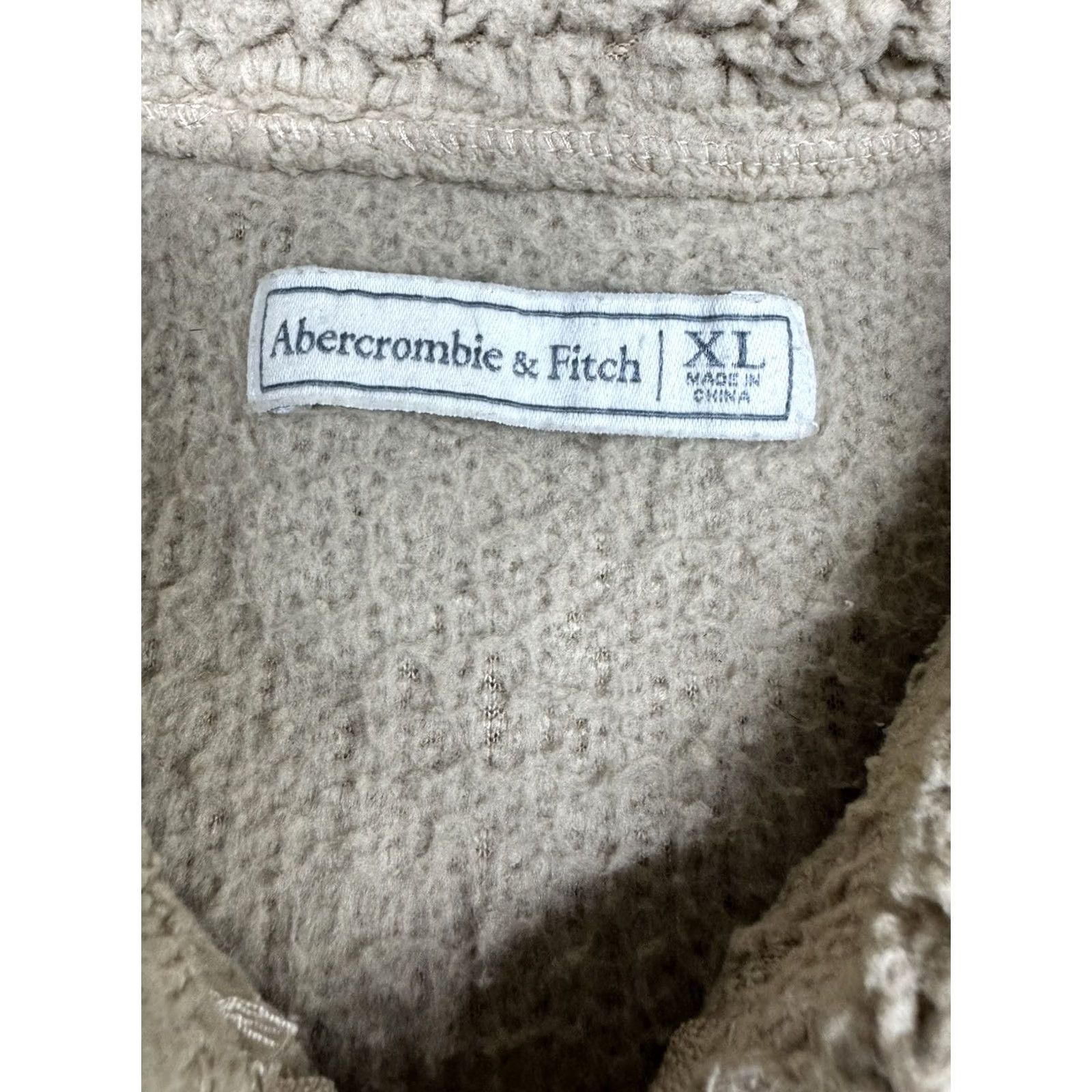Abercrombie & Fitch Abercrombie & Fitch Pullover Womens XL Mock Neck 1/4 Zip Fleece Outdoor Sweater Brown Mens Womens Girls? Size XL / US 12-14 / IT 48-50 - 3 Thumbnail