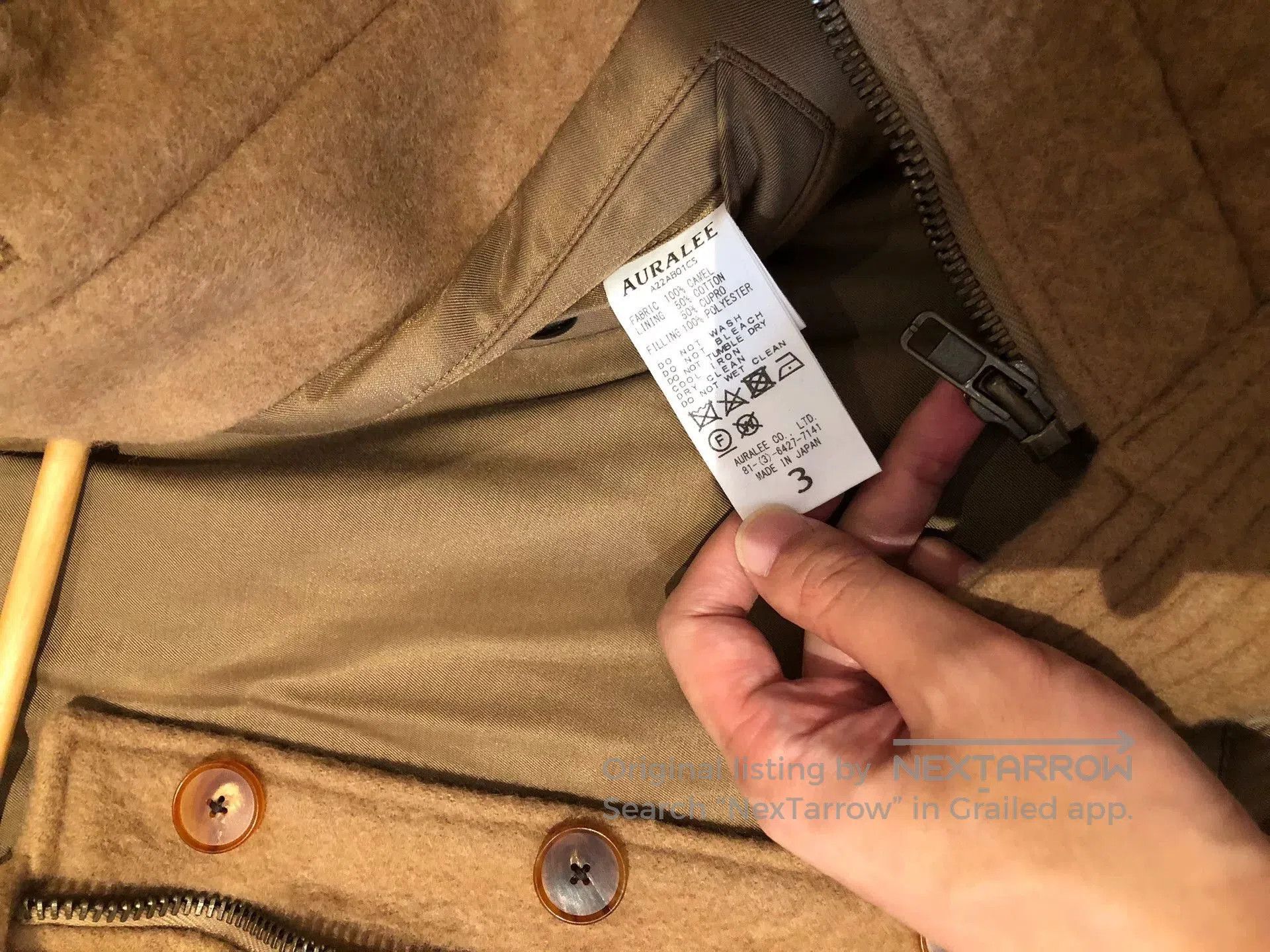 Auralee Auralee Japan Camel Hair Short Jacket. Size US L / EU 52-54 / 3 - 5 Thumbnail