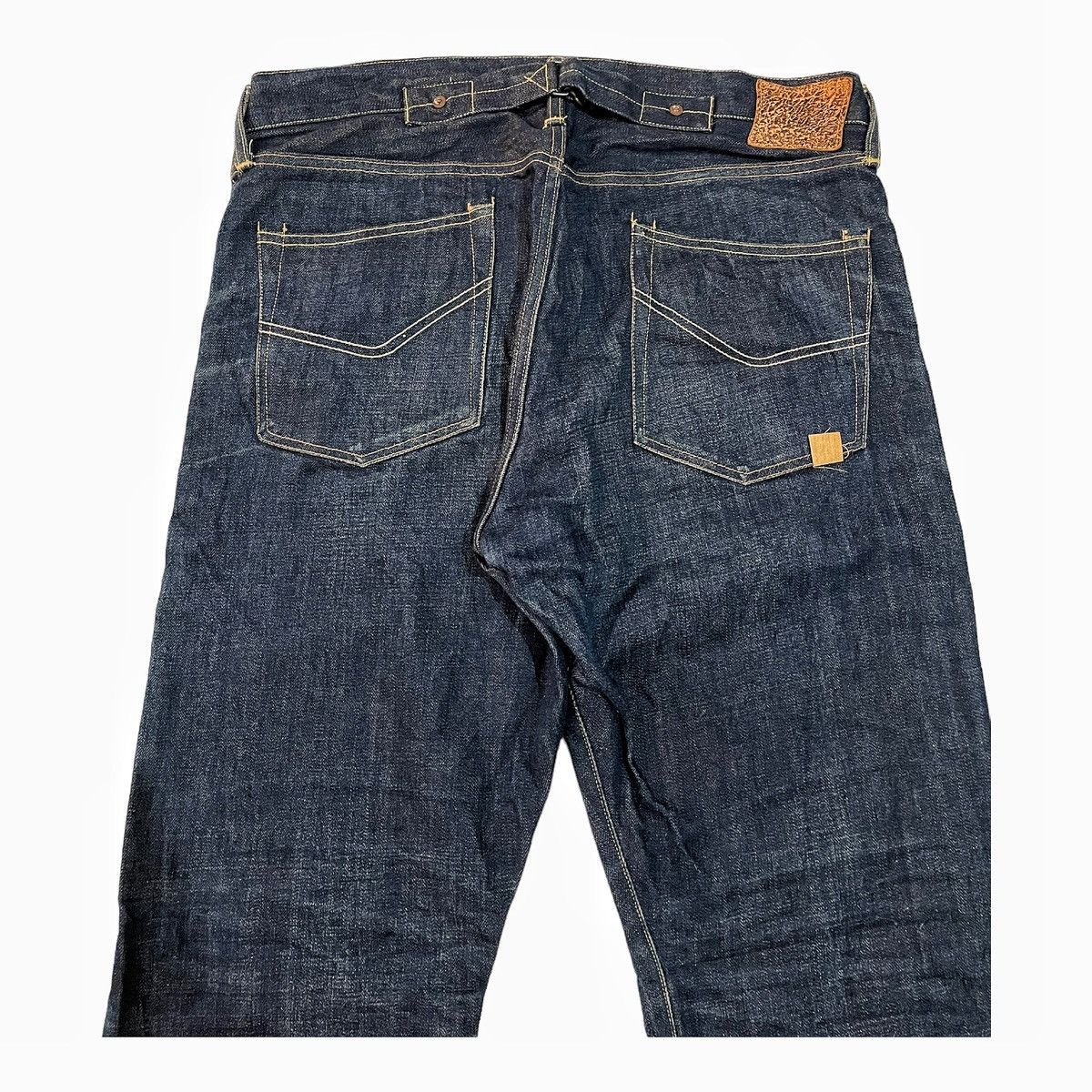 Japanese Brand Canton Overalls & Co Denim Work Pants With Buckle Back Size US 34 / EU 50 - 5 Thumbnail