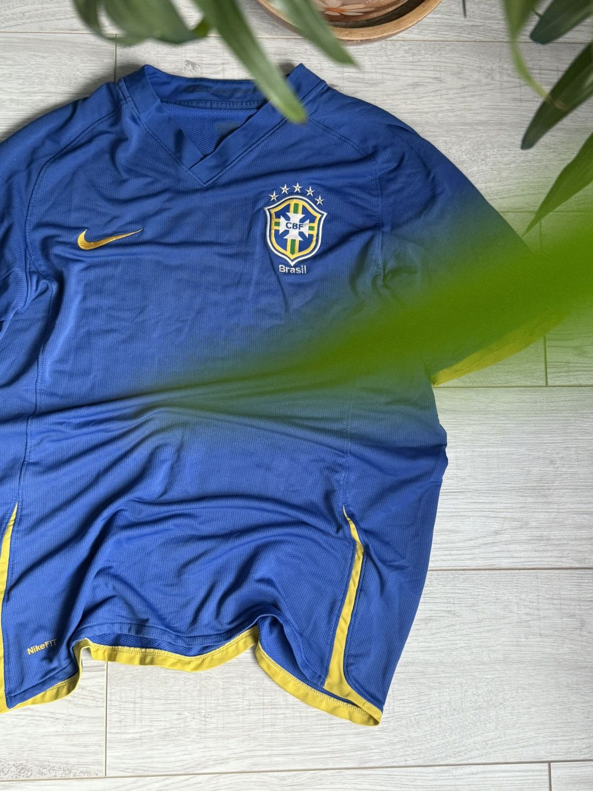 Nike × Vintage 🇧🇷 Vintage Nike Brazil Soccer Jersey 2008 shirt Size US L / EU 52-54 / 3 - 1 Thumbnail