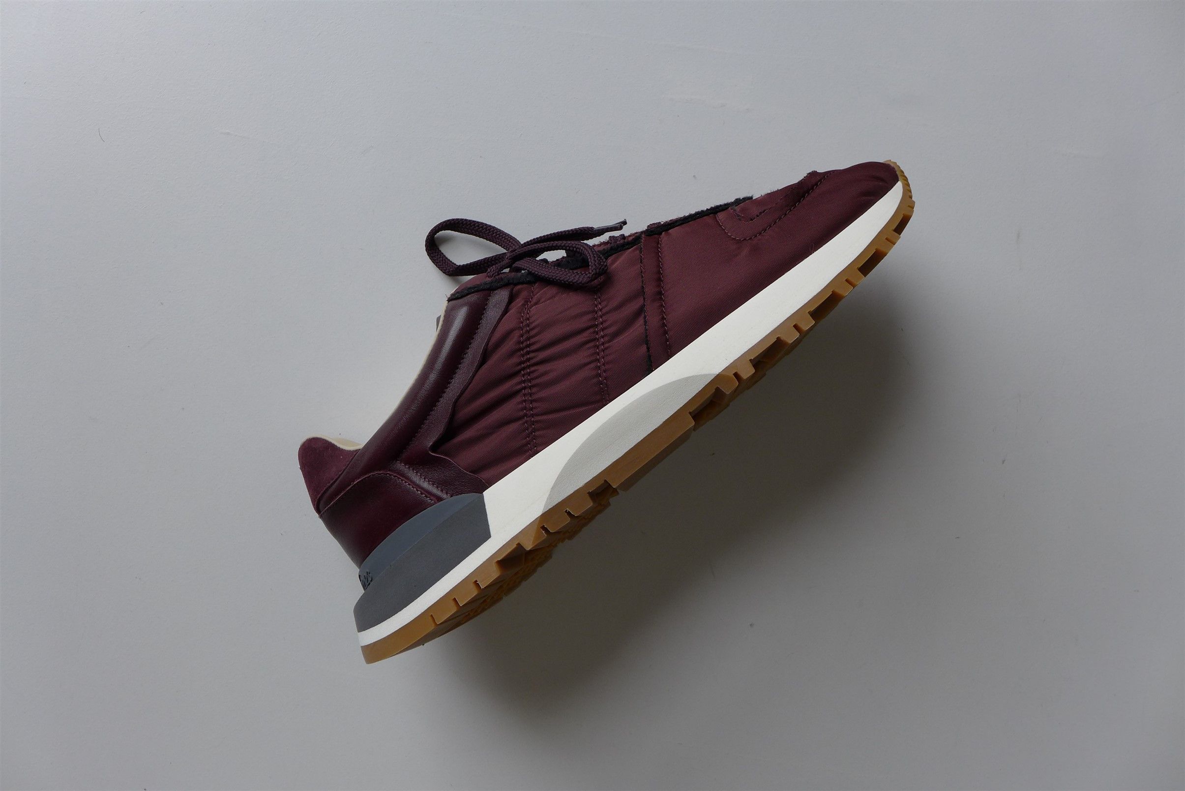 Maison Margiela Margiela Burgundy Runner Evolution Sneakers Size US 12 / EU 45 - 7 Thumbnail