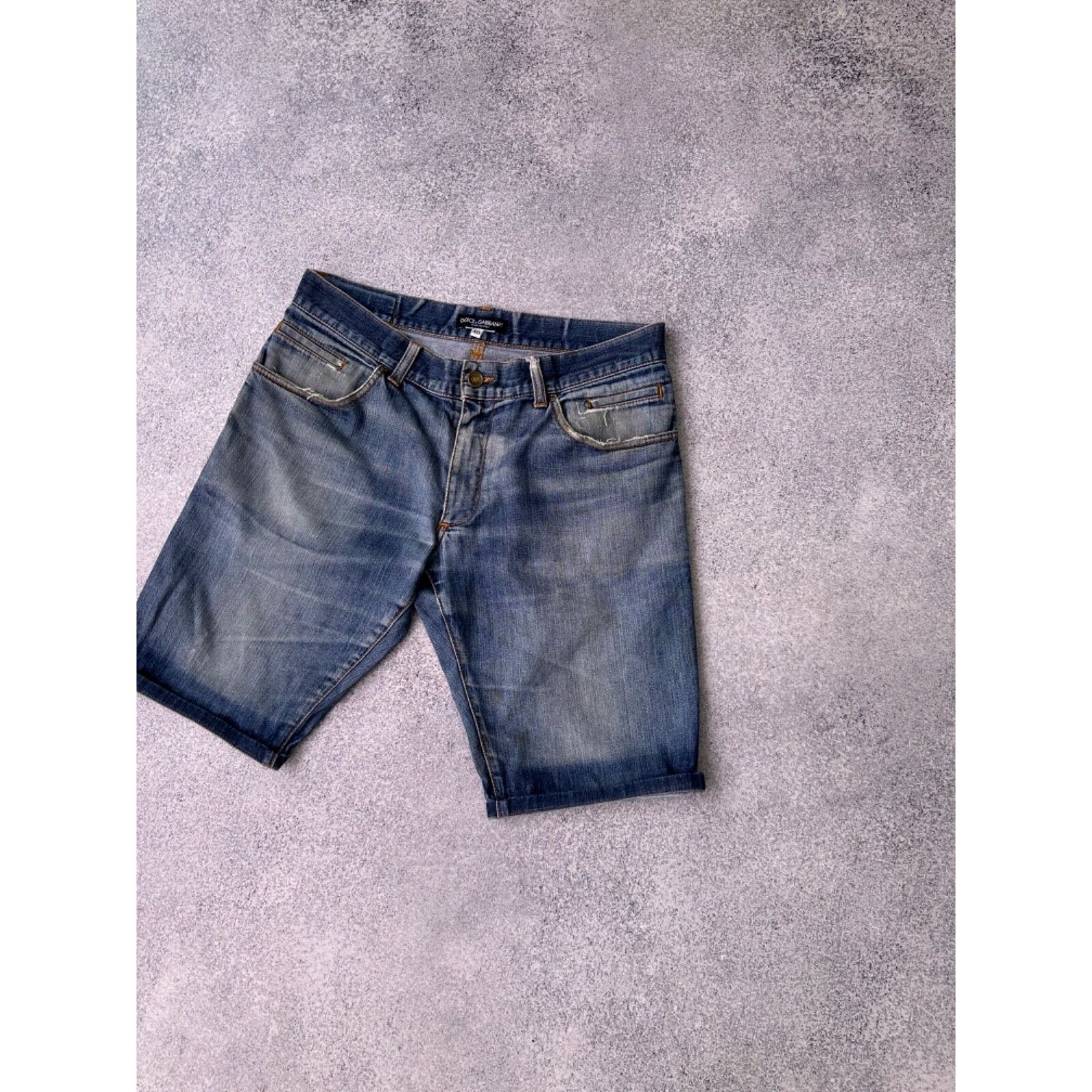 Dolce & Gabbana VTG Dolce&Gabbana Dirty Denim Shorts Size US 30 / EU 46 - 8 Thumbnail