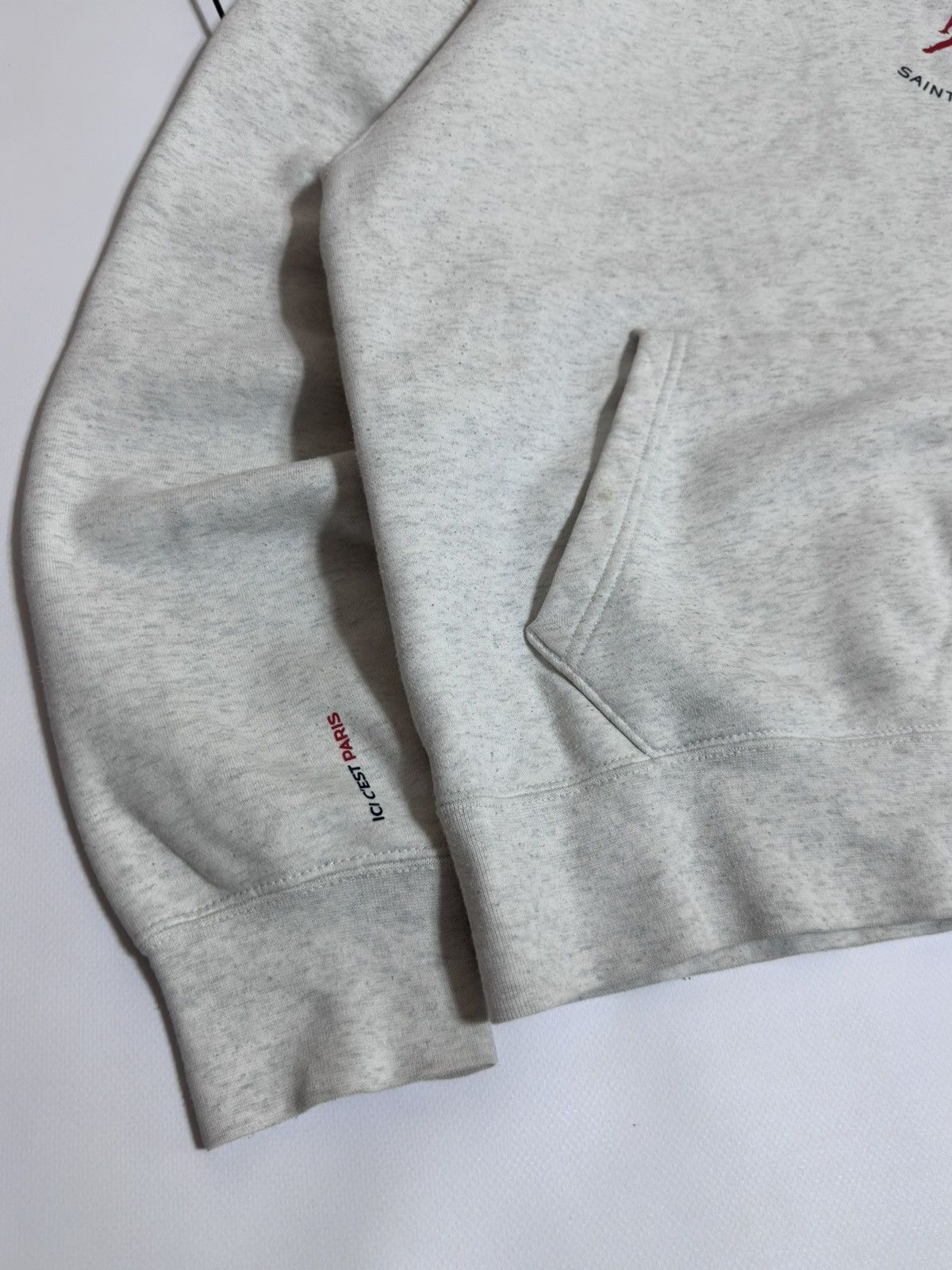 Jordan Brand Jordan x Paris Saint-Germain Pullover Hoodie Birch Heather Size US M / EU 48-50 / 2 - 3 Thumbnail