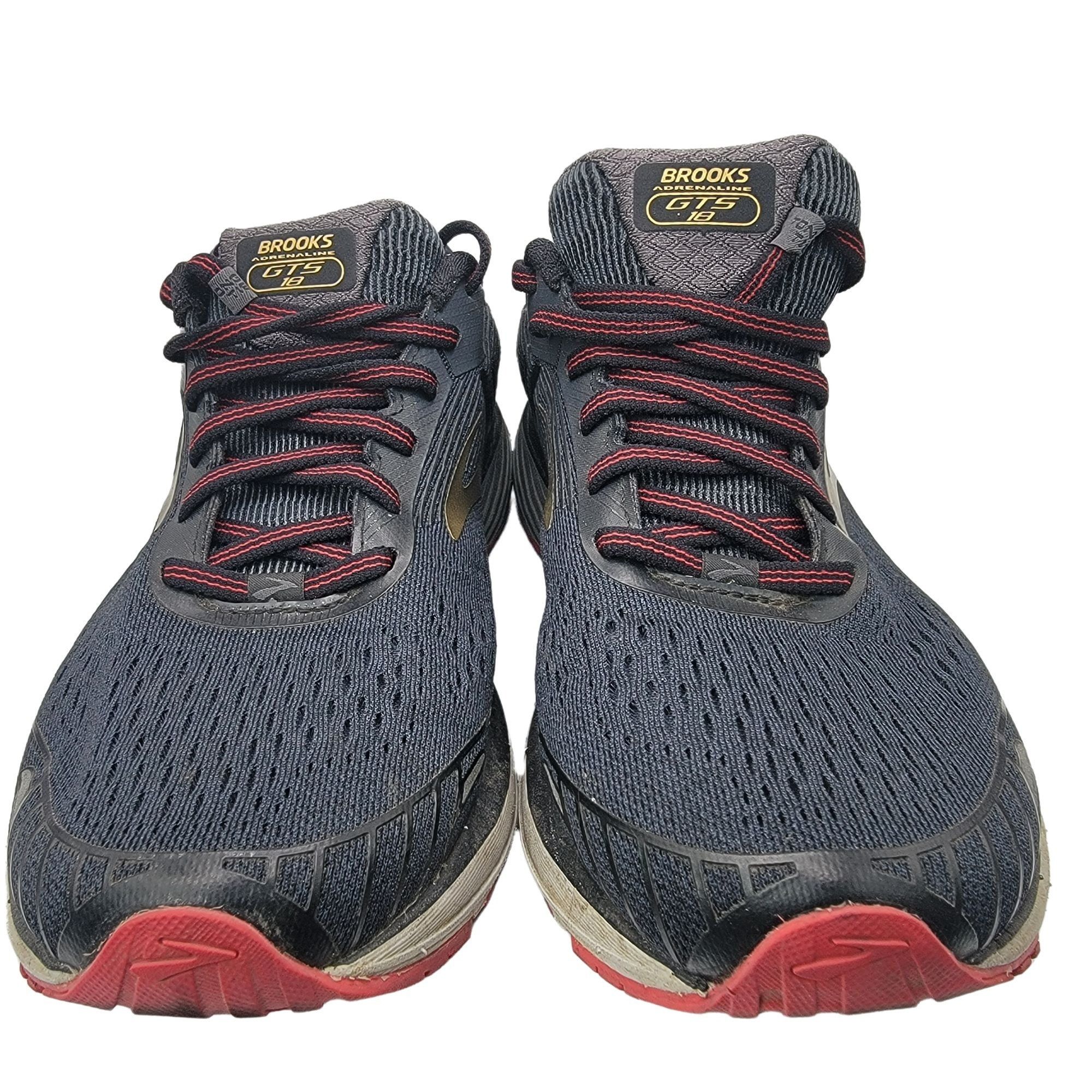 Brooks Brooks Adrenaline GTS 18 Mens 8 Black Gold Running Athletic Size US 8 / EU 41 - 2 Thumbnail