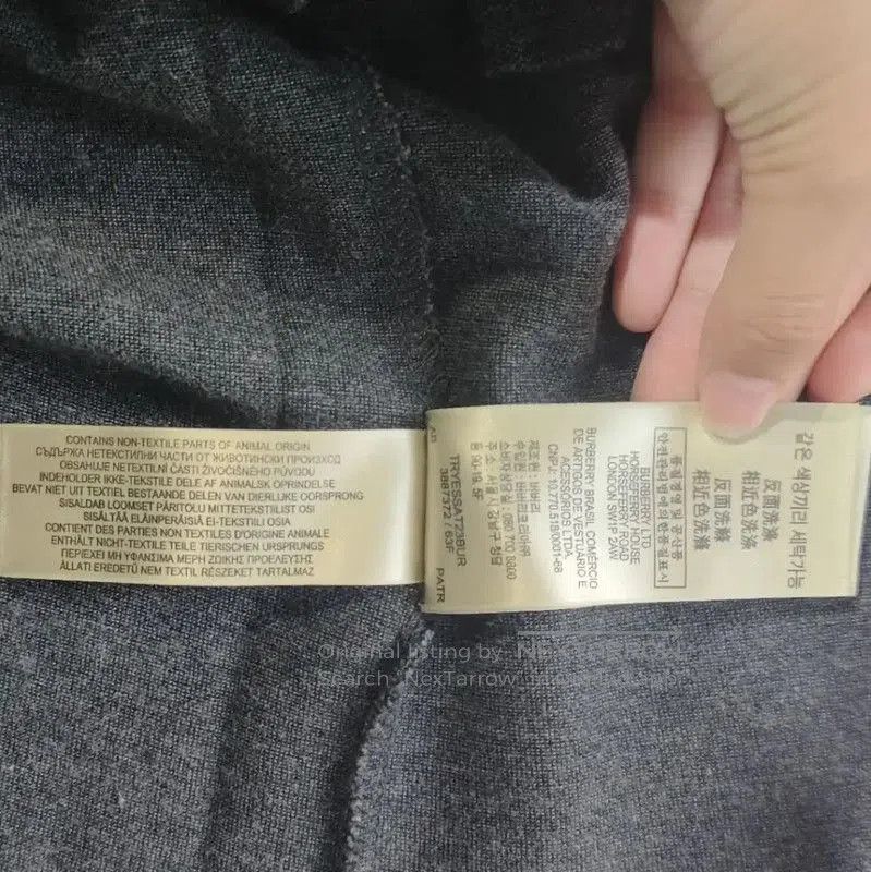 Burberry Burberry Black Gray Cotton Knitwomen's Sweater. Size L / US 10 / IT 46 - 7 Thumbnail