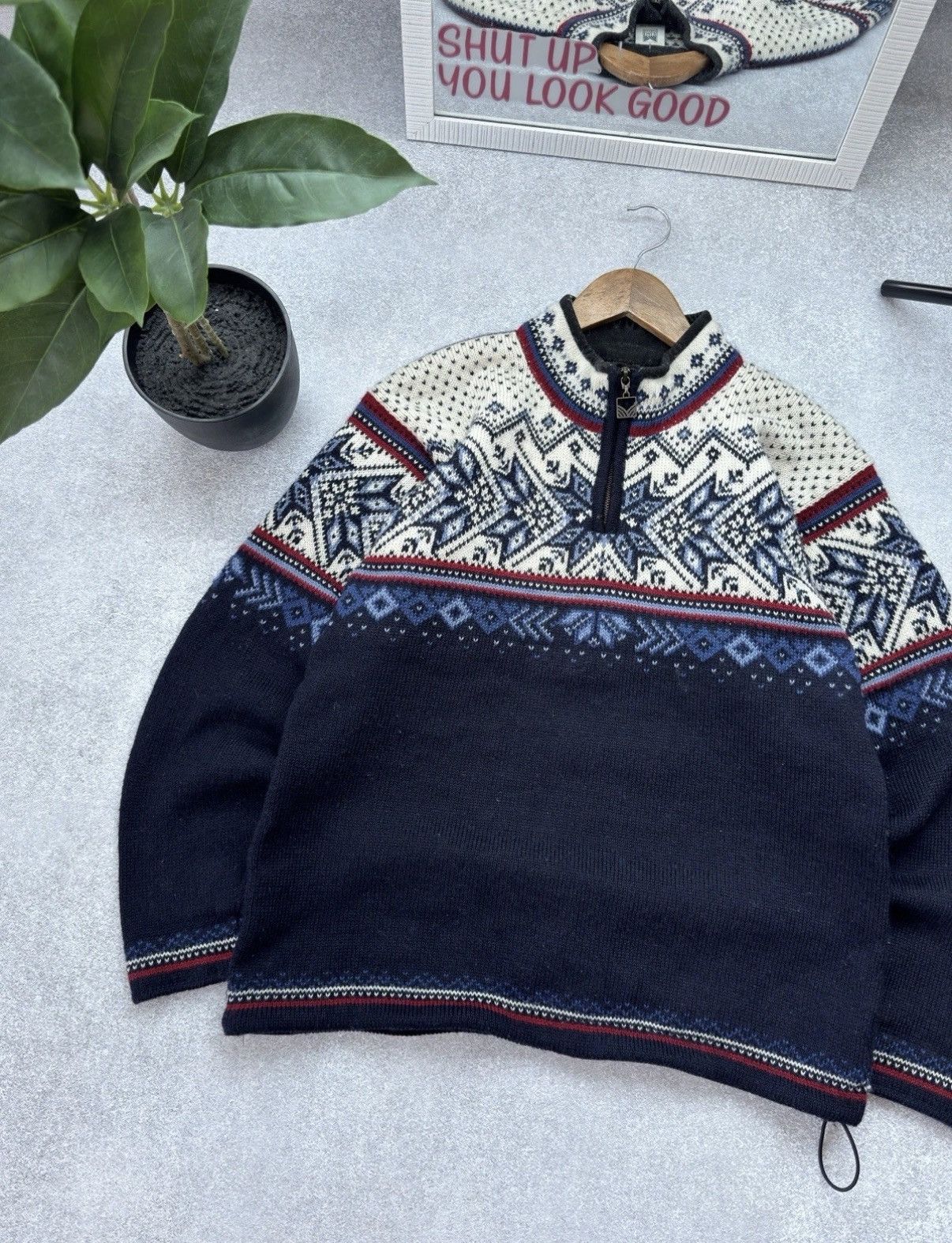 Dale Of Norway DALE OF NORWAY VINTAGE WOOL VAIL SWEATER 1/3 ZIP SIZE S MEN Size US S / EU 44-46 / 1 - 2 Thumbnail