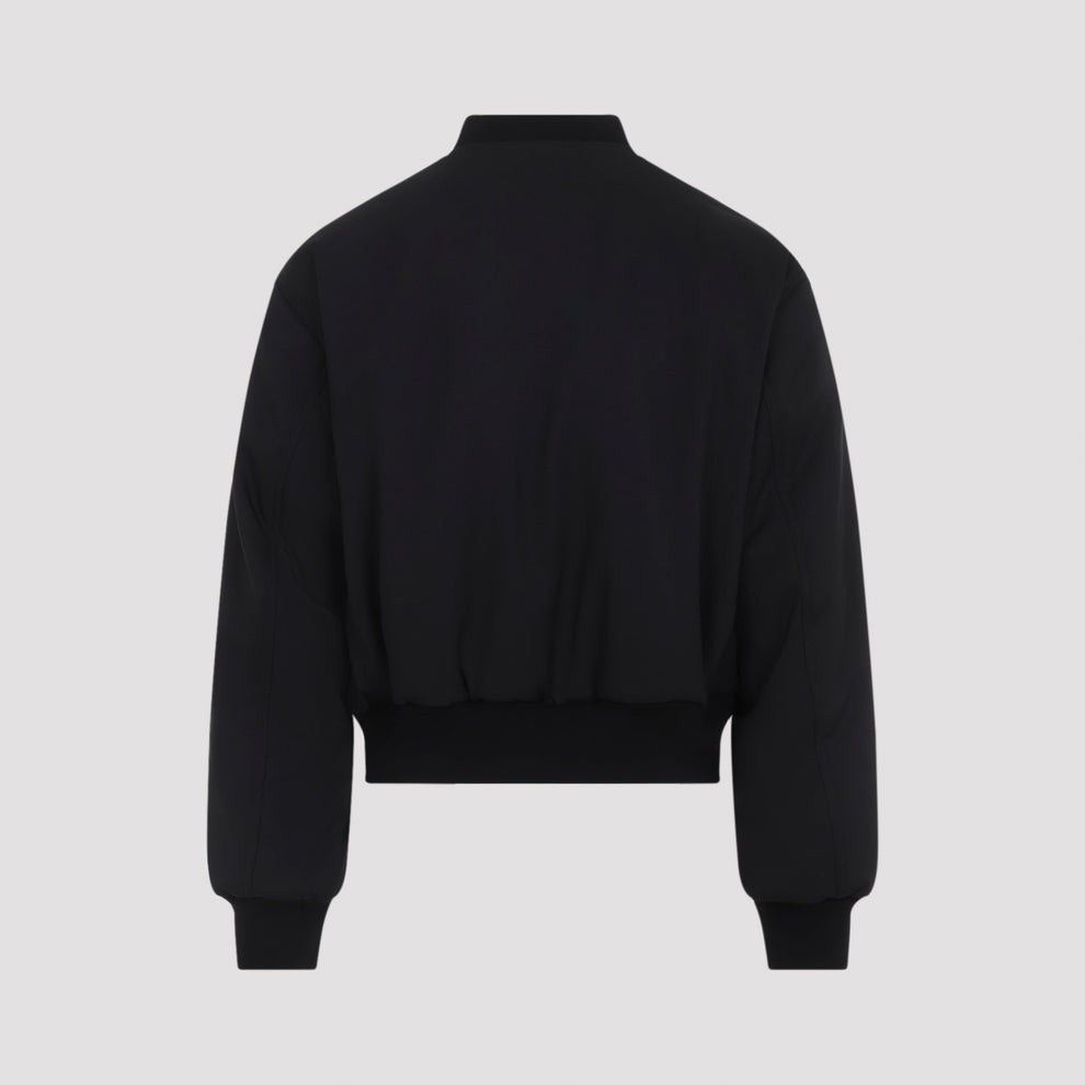 Giorgio Armani JIL SANDER Black Bomber Jacket New & Authentic (Men's size:X Size US XL / EU 56 / 4 - 2 Thumbnail