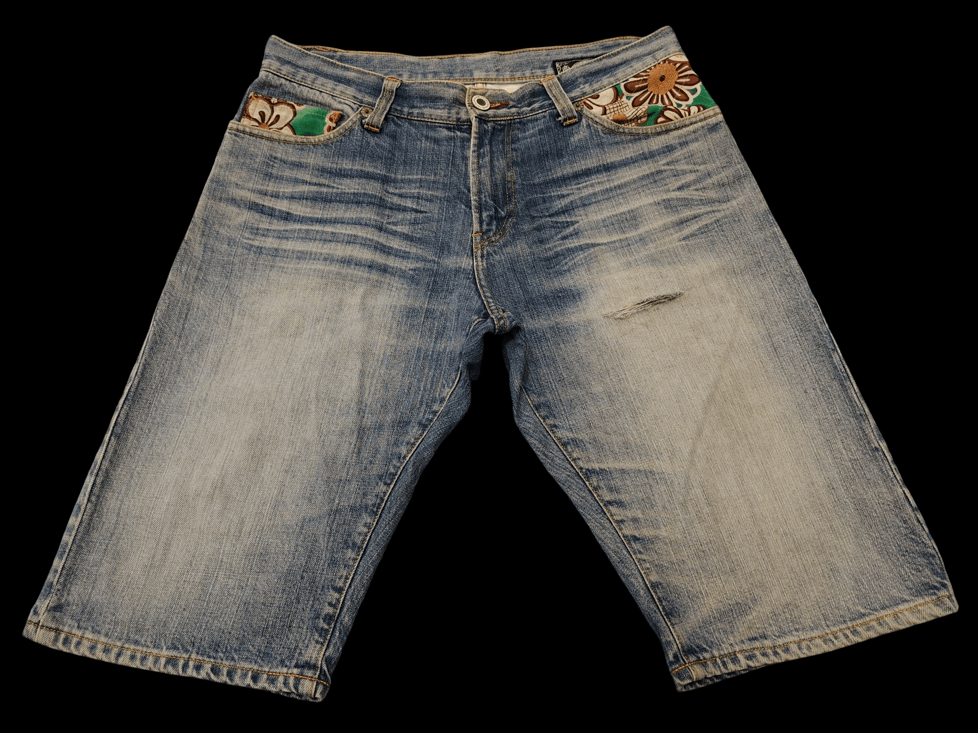 If Six Was Nine 💥Namitatsu Naminoritatsujin Short Jeans rare style pocket Size US 32 / EU 48 - 2 Thumbnail