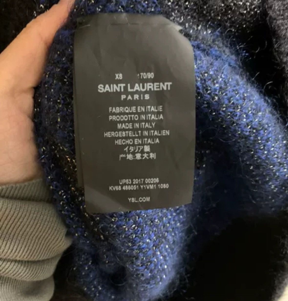Saint Laurent Paris × Yves Saint Laurent Saint Laurent's out of print Love sweater2412-Nextarrow Size US XS / EU 42 / 0 - 4 Thumbnail