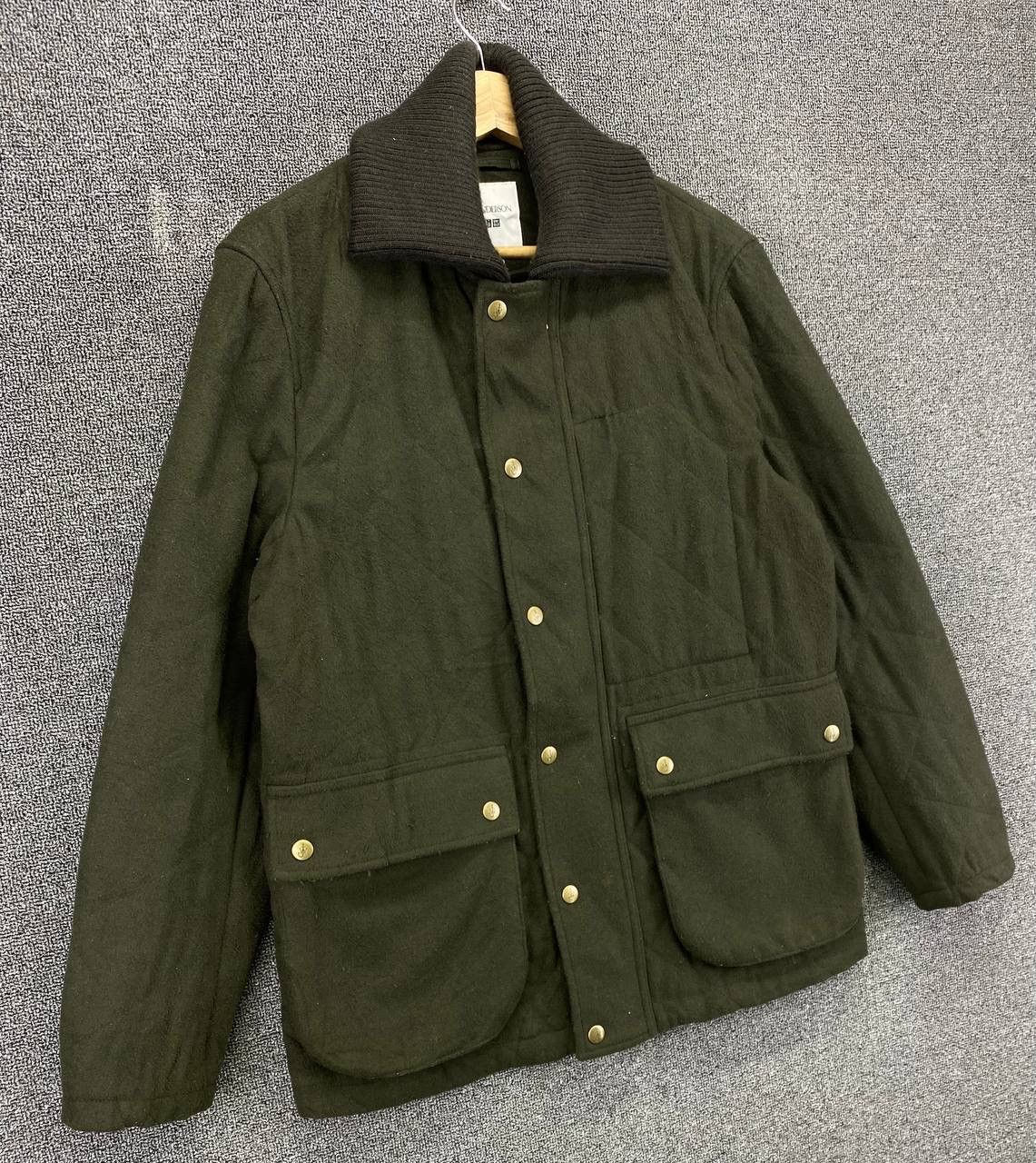 JW Anderson × Uniqlo J.W.Anderson x Uniqlo Green Army Quilted Wool Jacket Size US M / EU 48-50 / 2 - 2 Thumbnail