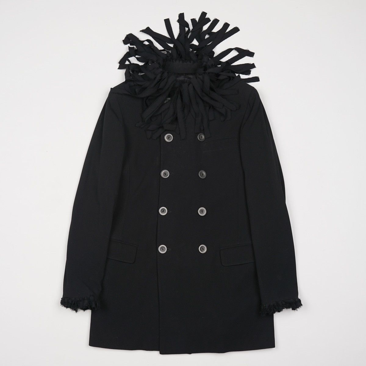 Jean Paul Gaultier Jean Paul Gaultier Wool Fringe Double Breasted Coat Jacket Size M / US 6-8 / IT 42-44 - 3 Thumbnail