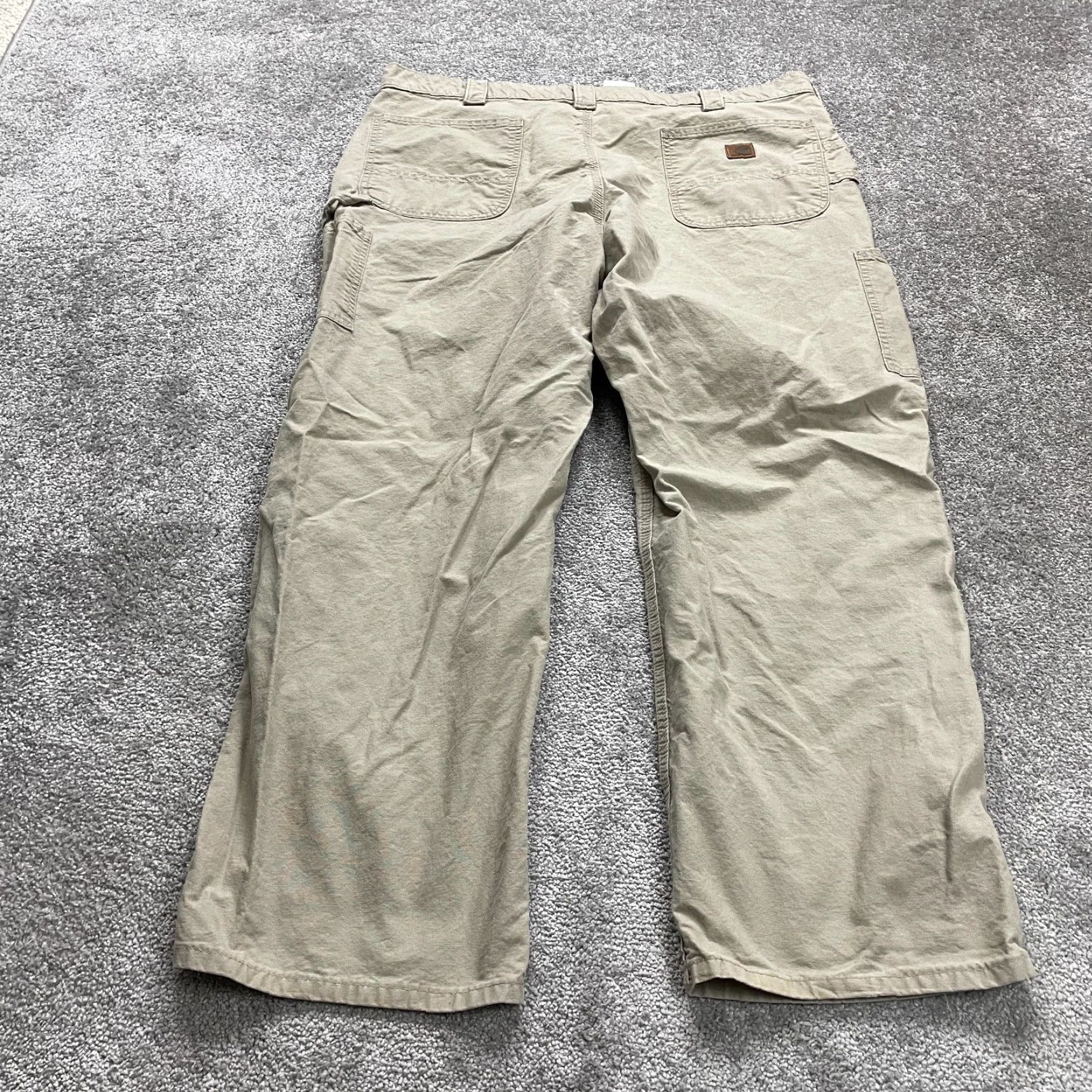 Carhartt VINTAGE Carhartt Workwear Pants Carpenter Fit Mens 42x30 Beige Cotton Straight Button Zipper Classic Size US 42 / EU 58 - 2 Thumbnail