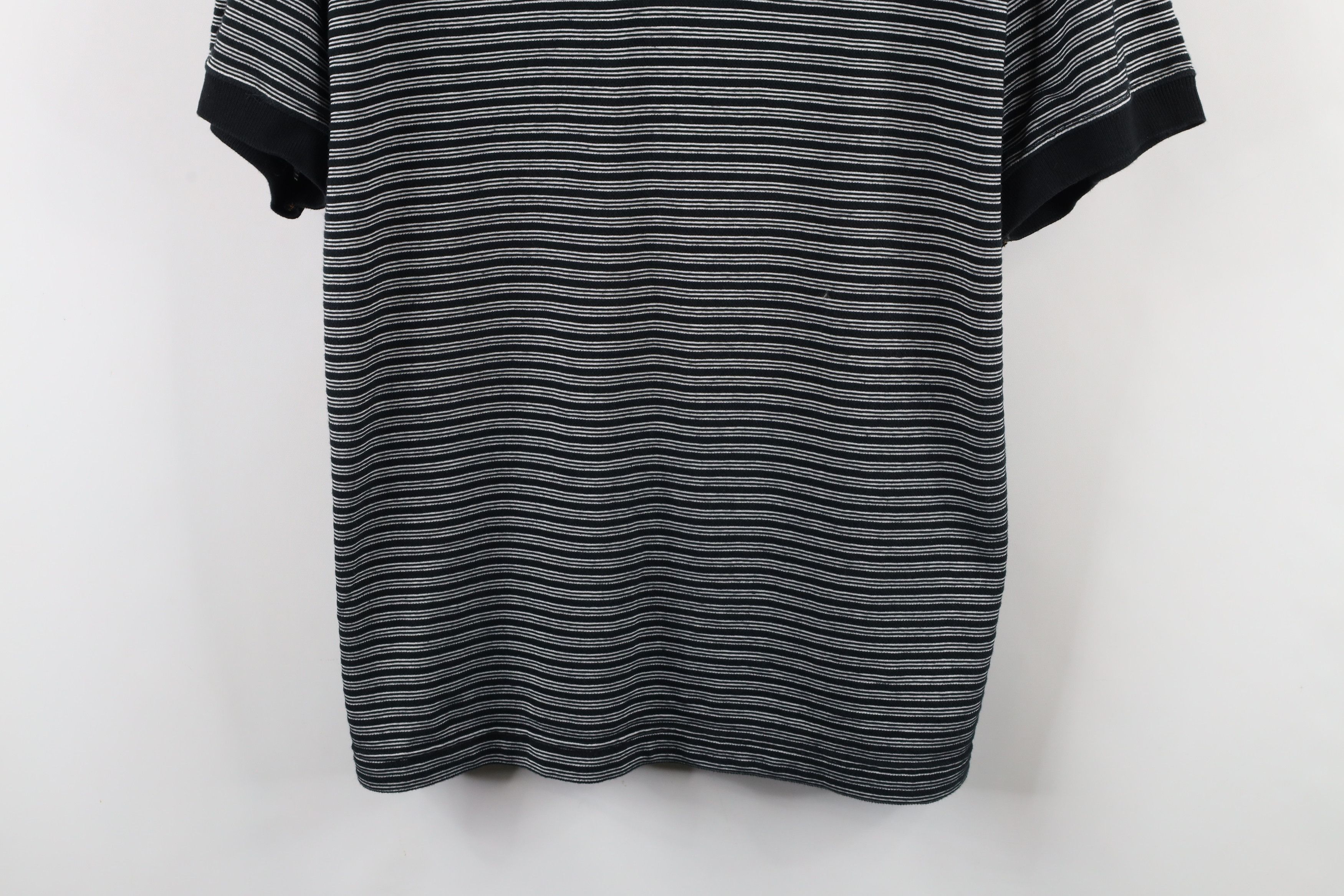 Vintage Vintage 90s Streetwear Striped Baggy Fit Polo Shirt Black Size US S / EU 44-46 / 1 - 3 Thumbnail