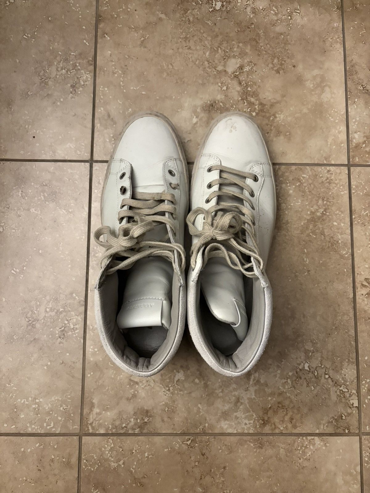 Allsaints ALLSAINTS HIGH TOP LEATHER SNEAKER Size US 9.5 / EU 42-43 - 8 Thumbnail