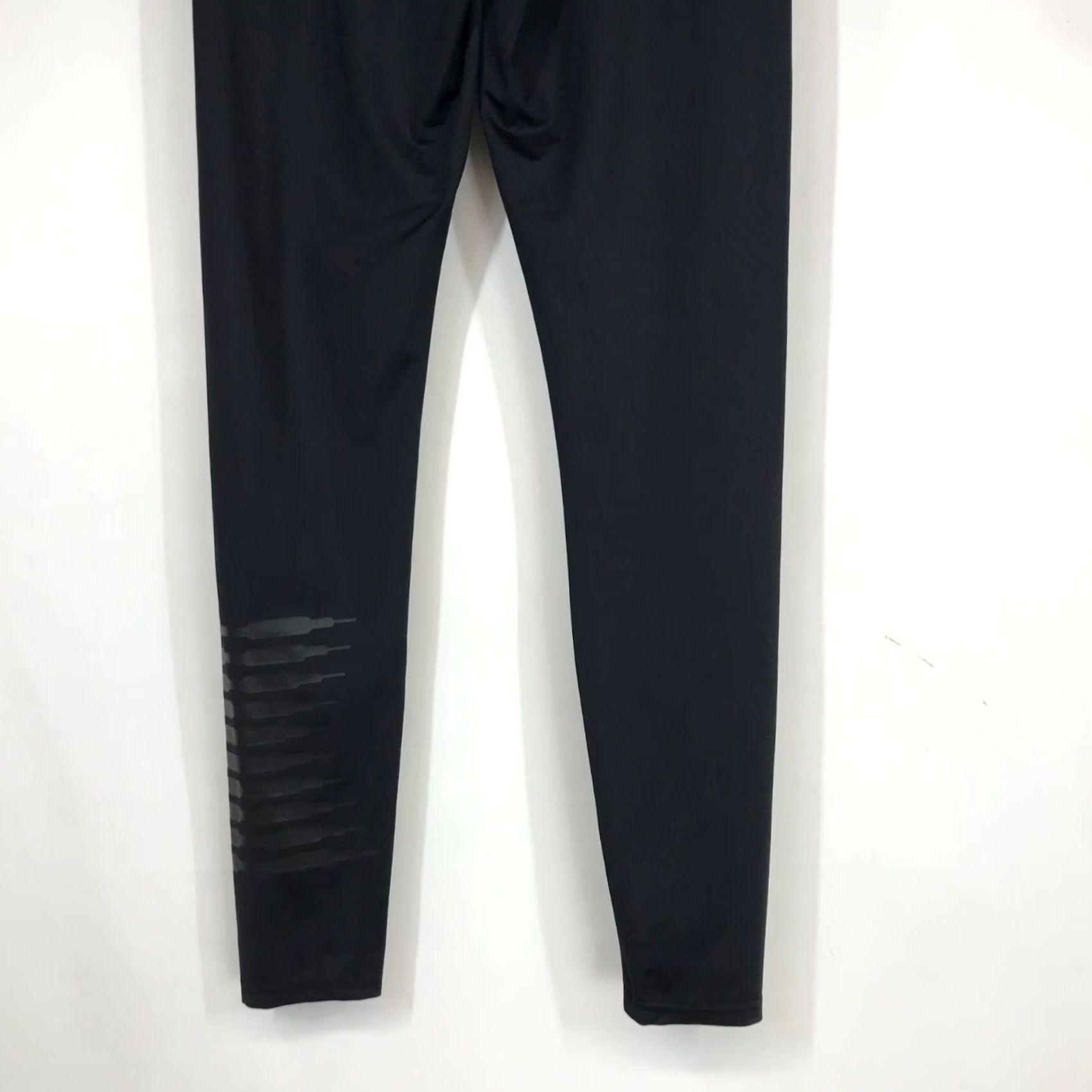 Vintage SAVAGE FENTY BLACK NYLON BLEND LEGGINGS PANTS Womens M Size 32" / US 10 / IT 46 - 3 Thumbnail