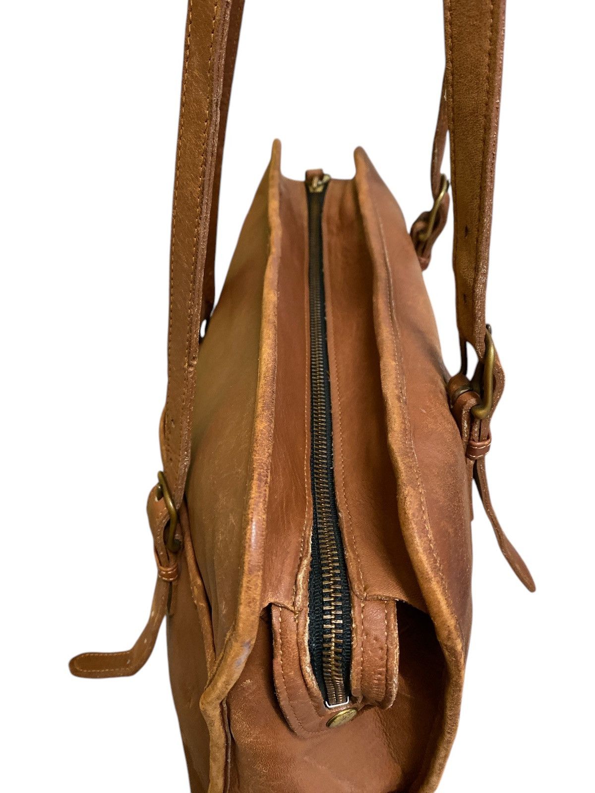 Genuine Leather × Leather × Vintage Vintage Laura USA Full Leather Shoulder Bag Size ONE SIZE - 7 Thumbnail