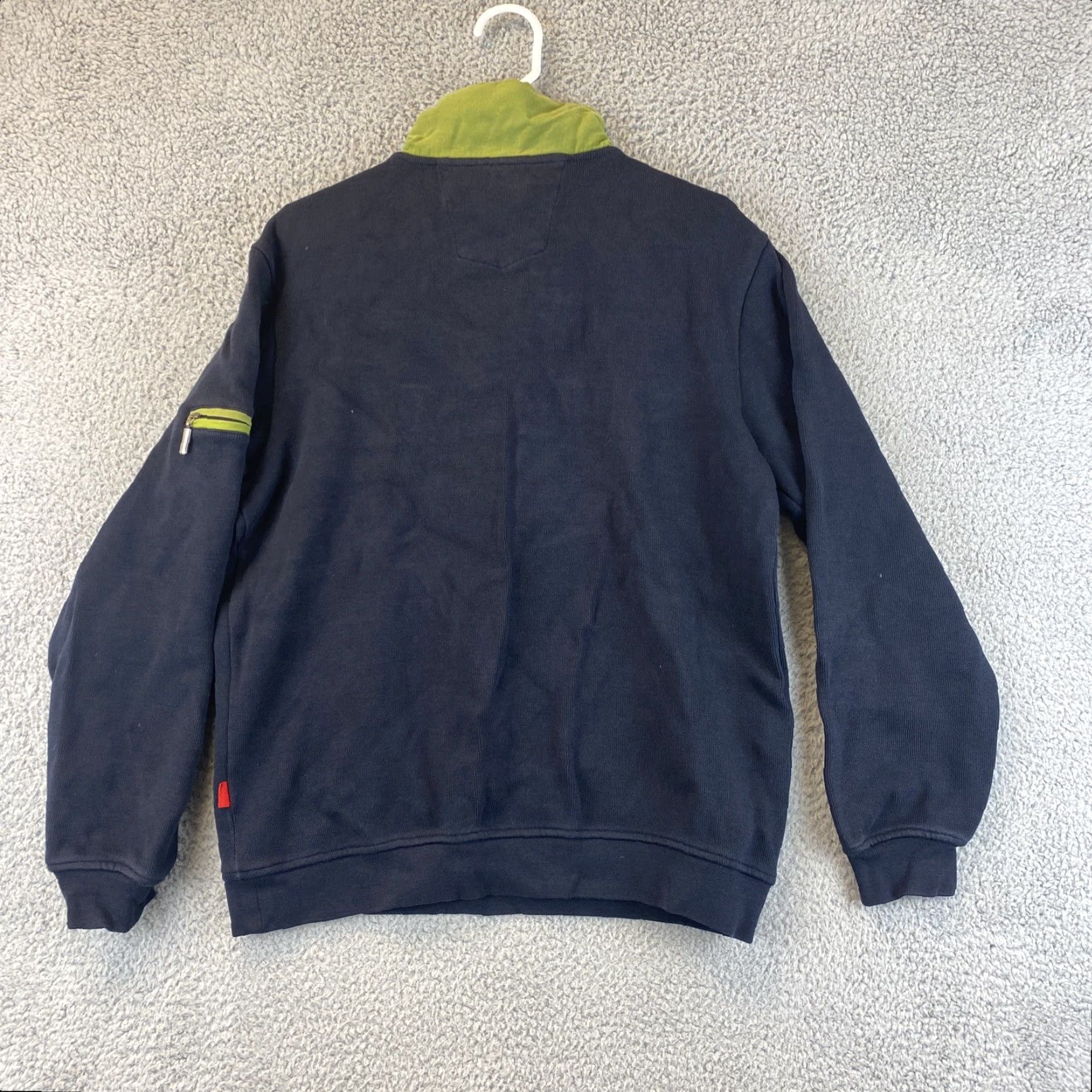 Vintage SIGNUM Black Quarter Zip Long Sleeve Sweater Adult Medium Unisex Size M / US 6-8 / IT 42-44 - 7 Thumbnail