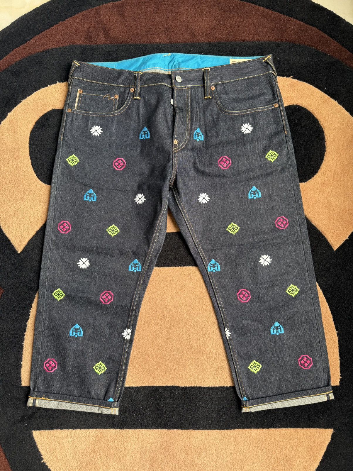 Evisu EVISU daicock style cropped denim pants size：38 Size US 38 / EU 54 - 2 Thumbnail
