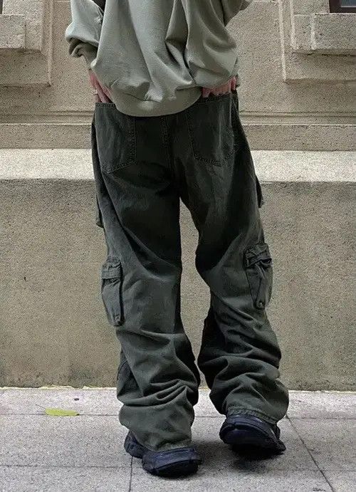 Japanese Brand Minami x Kaori Utility grunge multi pocket cargo pants Size US 28 / EU 44 - 4 Thumbnail