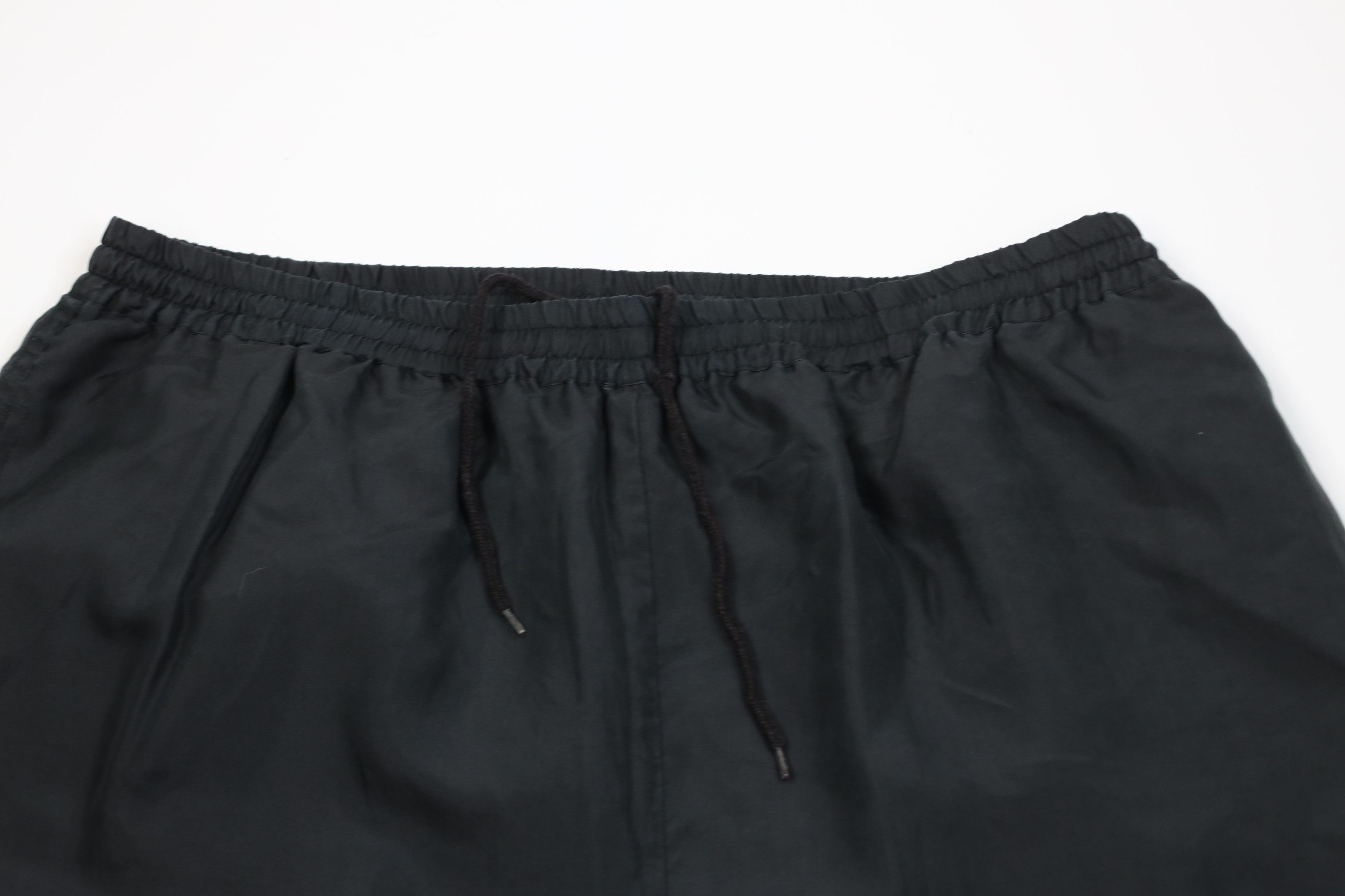 Vintage Vintage 90s Streetwear Blank Lightweight Silk Pants Black Size 32" / US 10 / IT 46 - 2 Thumbnail