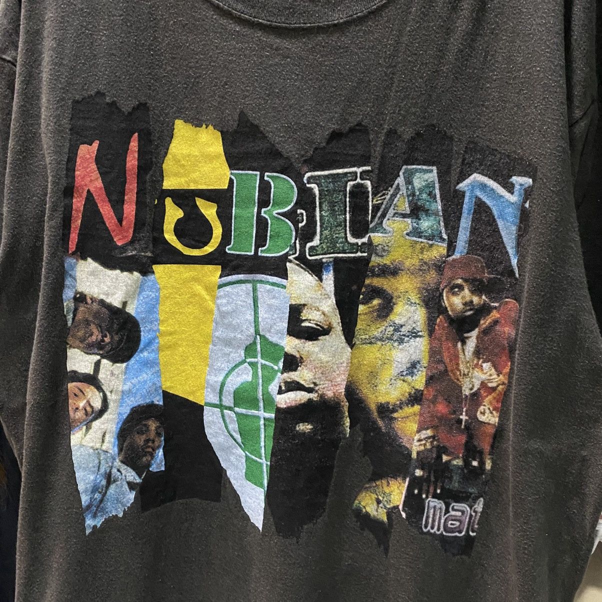 NUBIAN Nubian (N)WO W(U)TANG PU(B)LIC ENEMY B(I)G TUP(A)C (N)AS RAP Size US XL / EU 56 / 4 - 5 Thumbnail