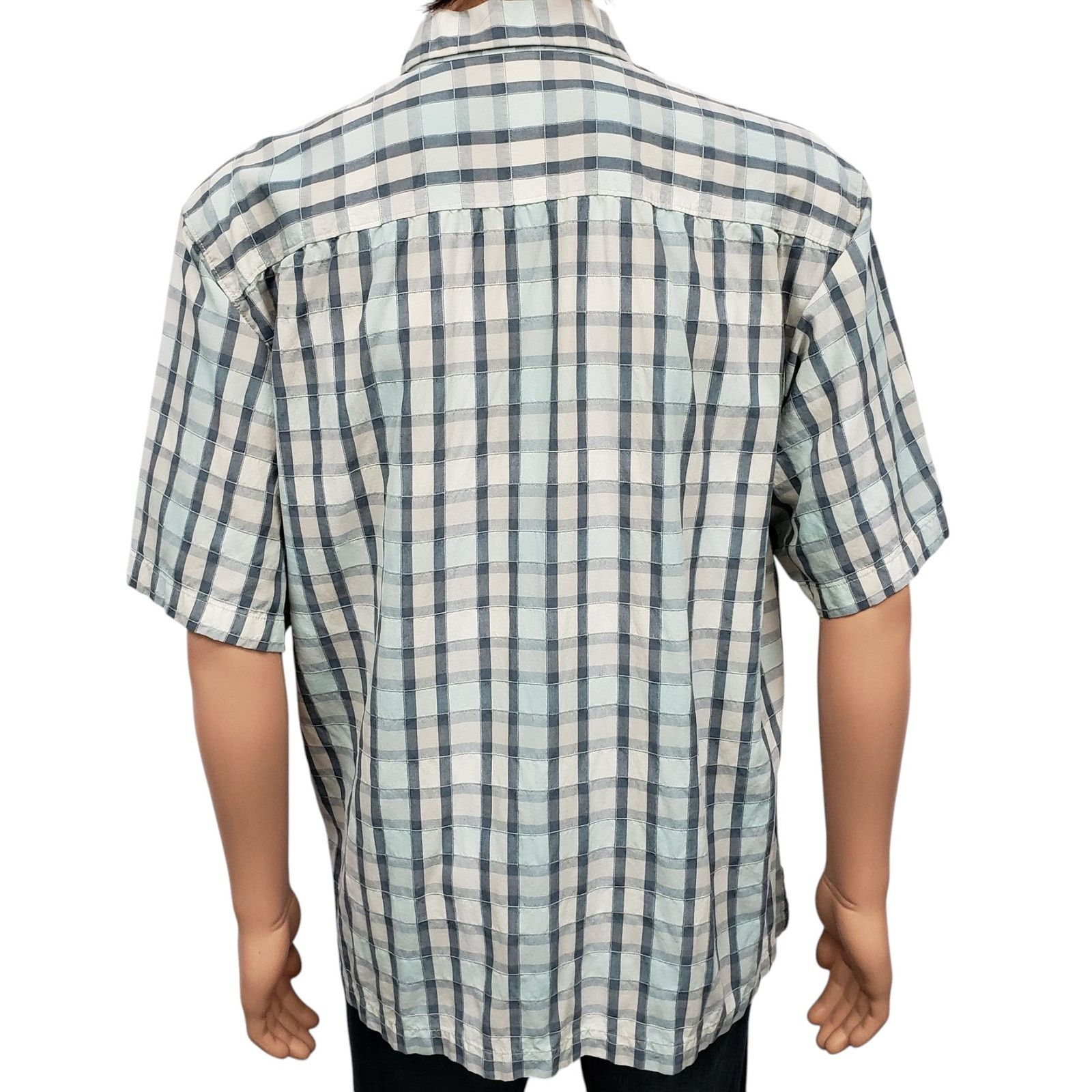 Tommy Bahama Tommy Bahama Silk Camp Shirt XL Beach Plaid Patchwork Madras Size US XL / EU 56 / 4 - 10 Thumbnail
