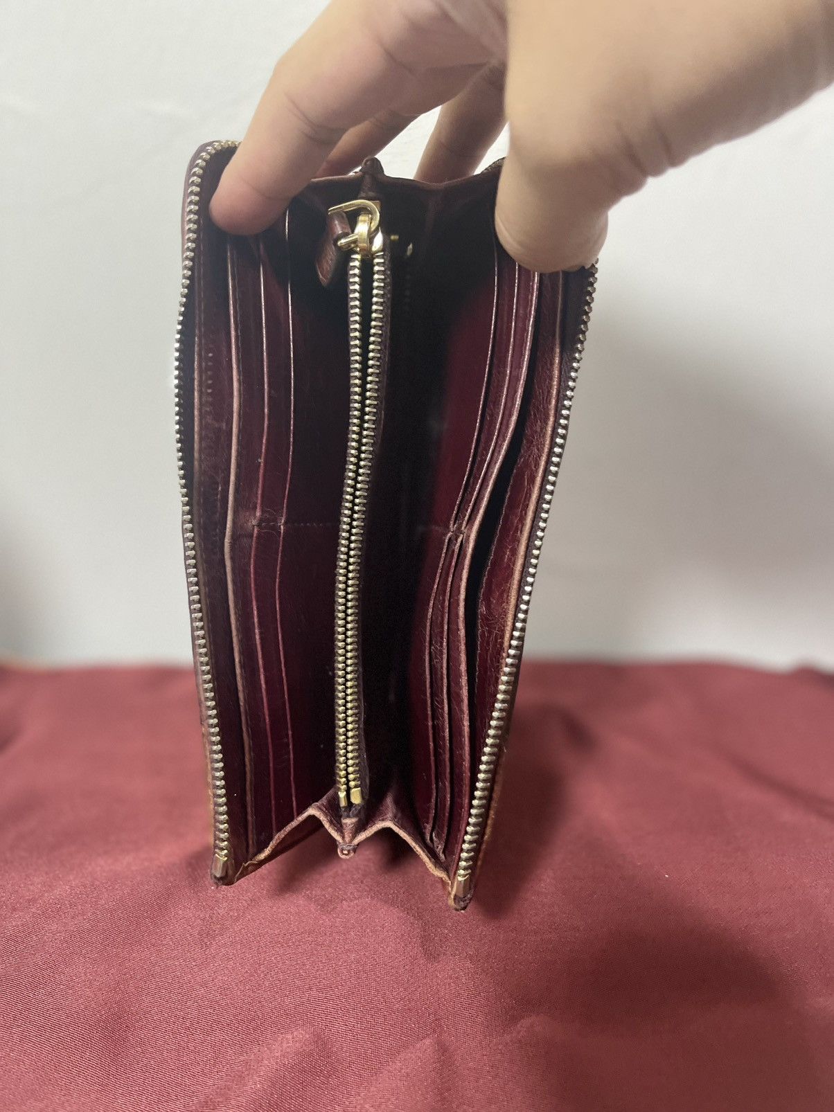 Miu Miu VINTAGE MIU MIU MATELASSÉ LEATHER ZIP-AROUND WALLET Size ONE SIZE - 6 Thumbnail