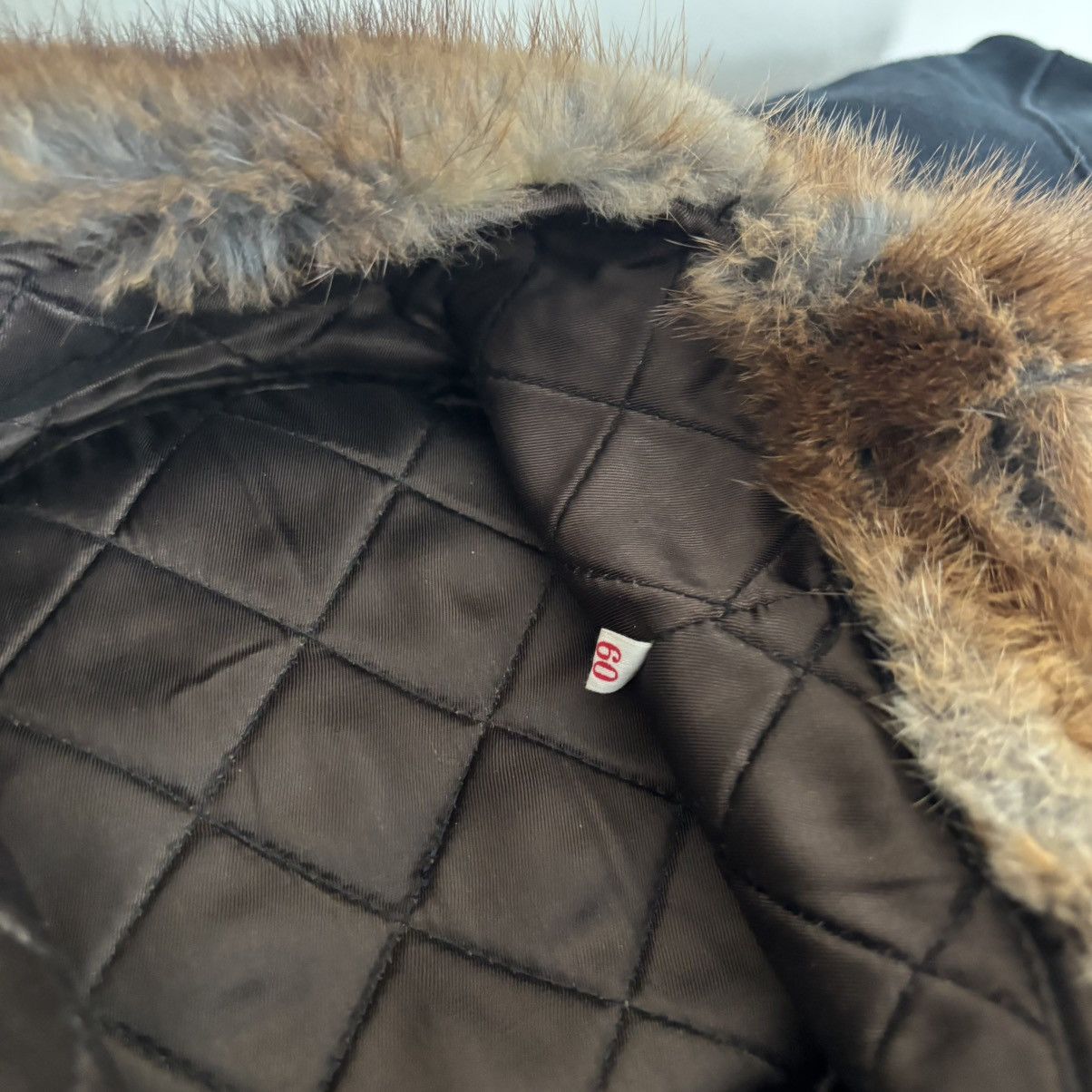 Hysteric Glamour Vintage 80’s Ushanka Hat Real Fur Brown Quilted Lining Size ONE SIZE - 12 Thumbnail