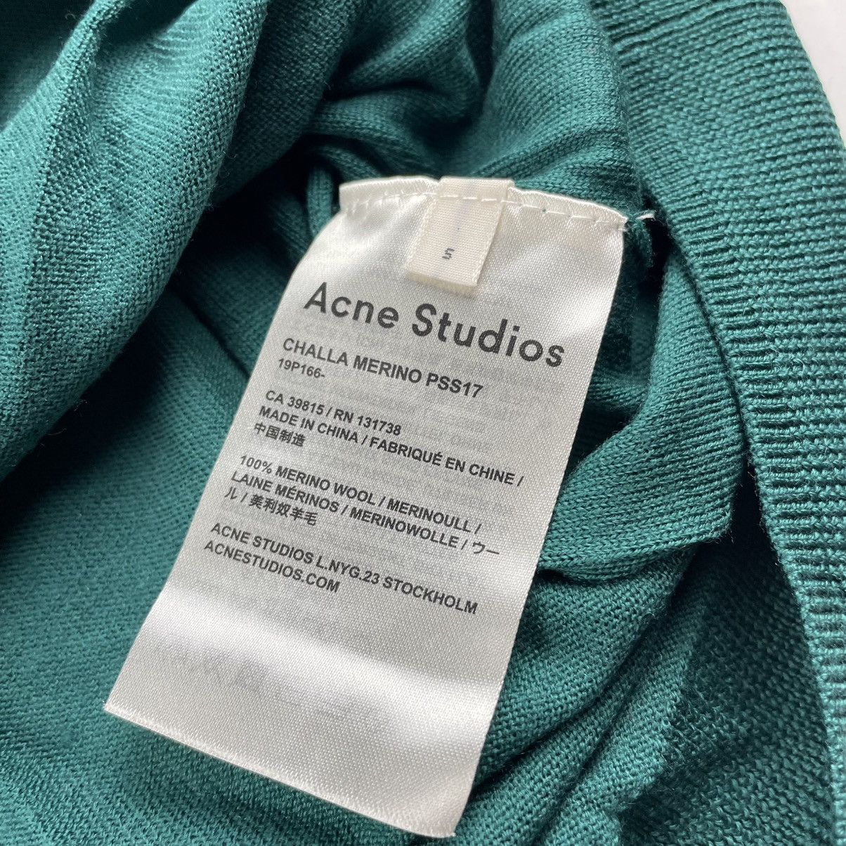 A.P.C. A.P.C. V Neck Merino Wool Pullover Sweater Green S Oversized Size US M / EU 48-50 / 2 - 3 Thumbnail
