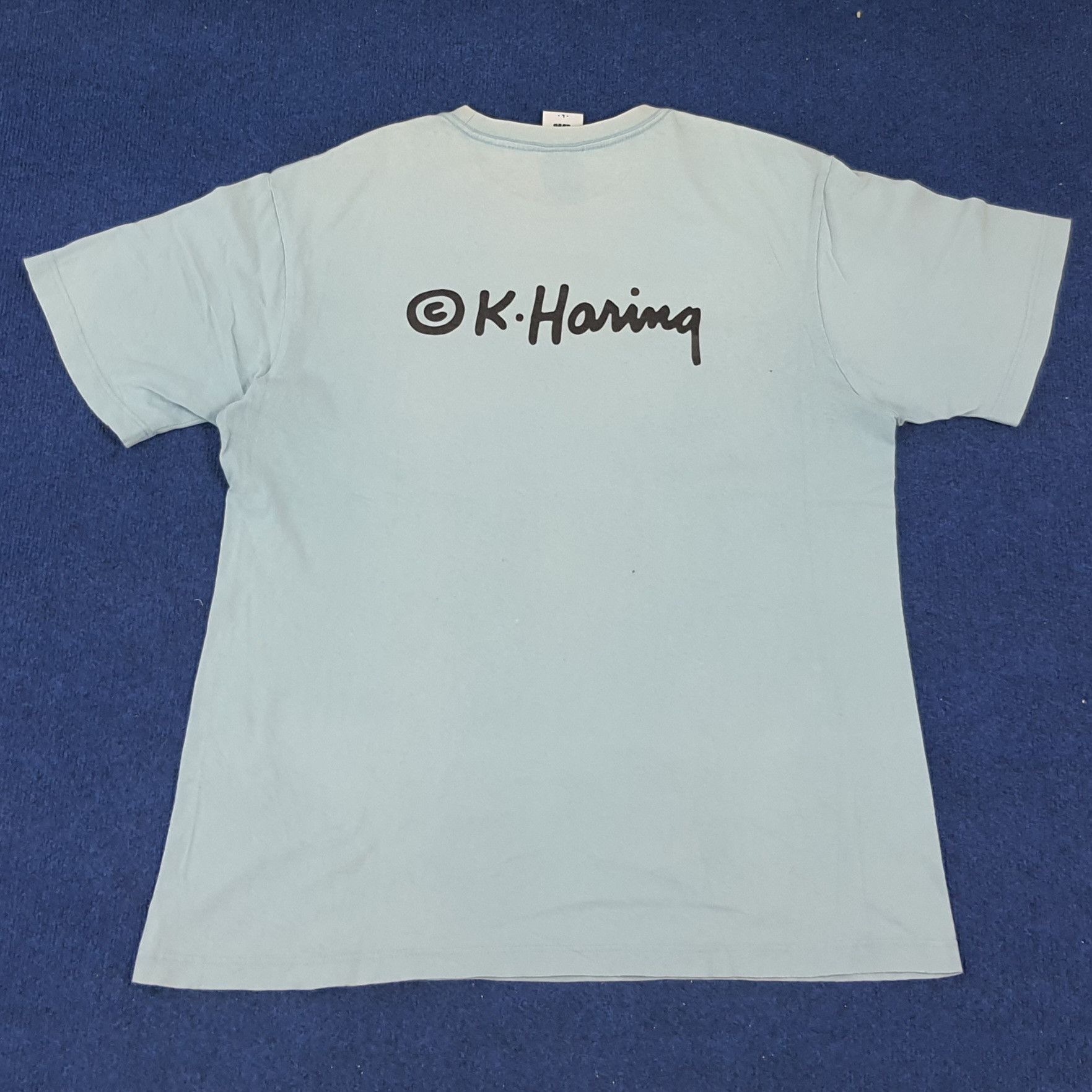 Keith Haring × Vintage Vintage Keith Haring Streetwear Tshirt Size US L / EU 52-54 / 3 - 3 Thumbnail