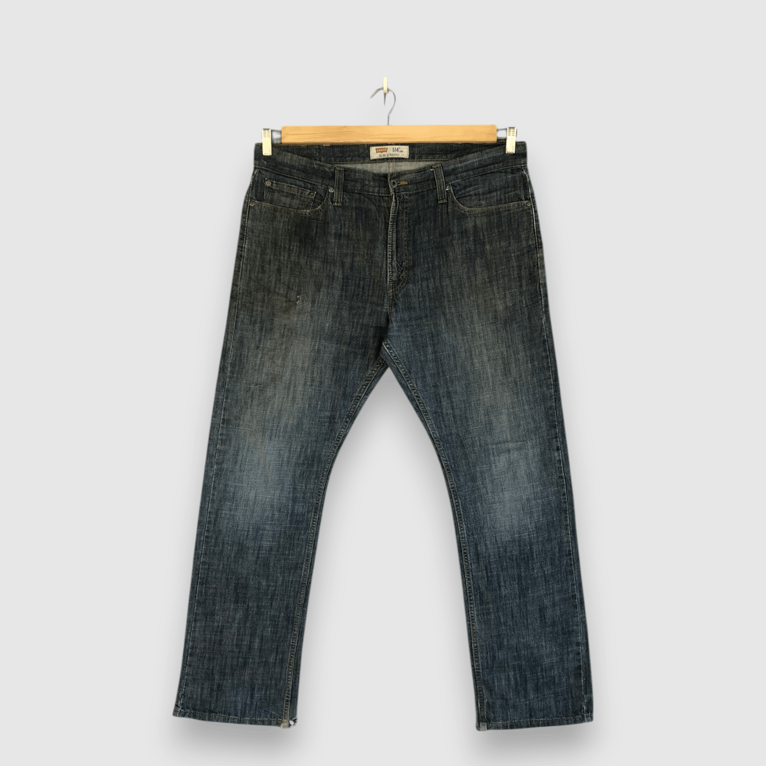 Levi's Vintage Y2K Levis 514 Dark Blue Jeans Levi's Tapered Denim Size US 40 / EU 56 - 1 Thumbnail