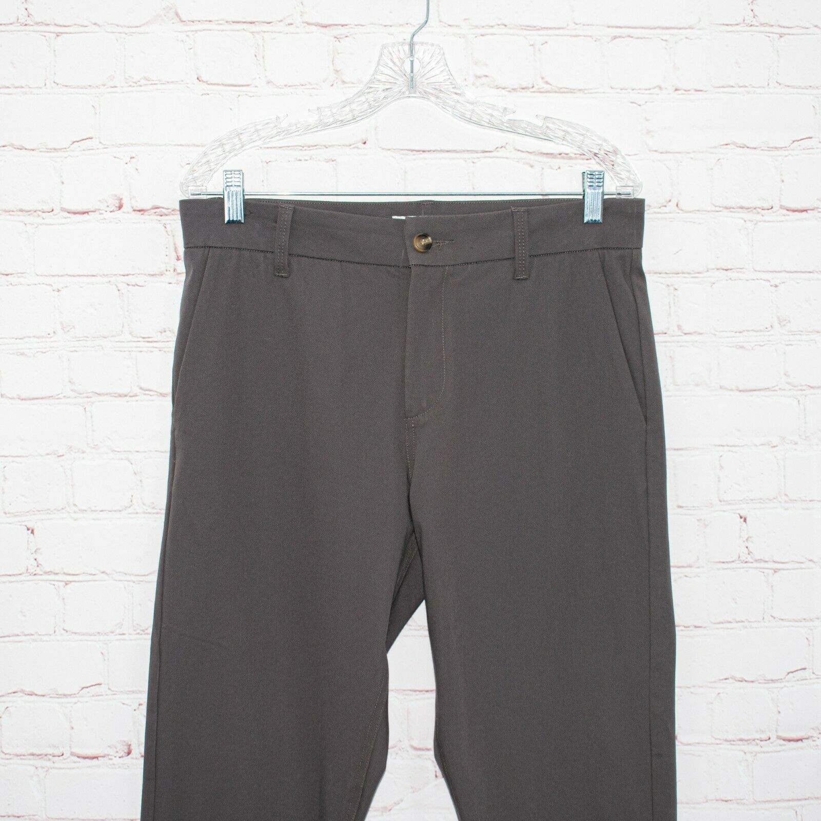 Olivers Apparel Oliver Apparel Men's Sz 32 slim Chino Pants Gray Twill Nylon Size US 32 / EU 48 - 4 Thumbnail