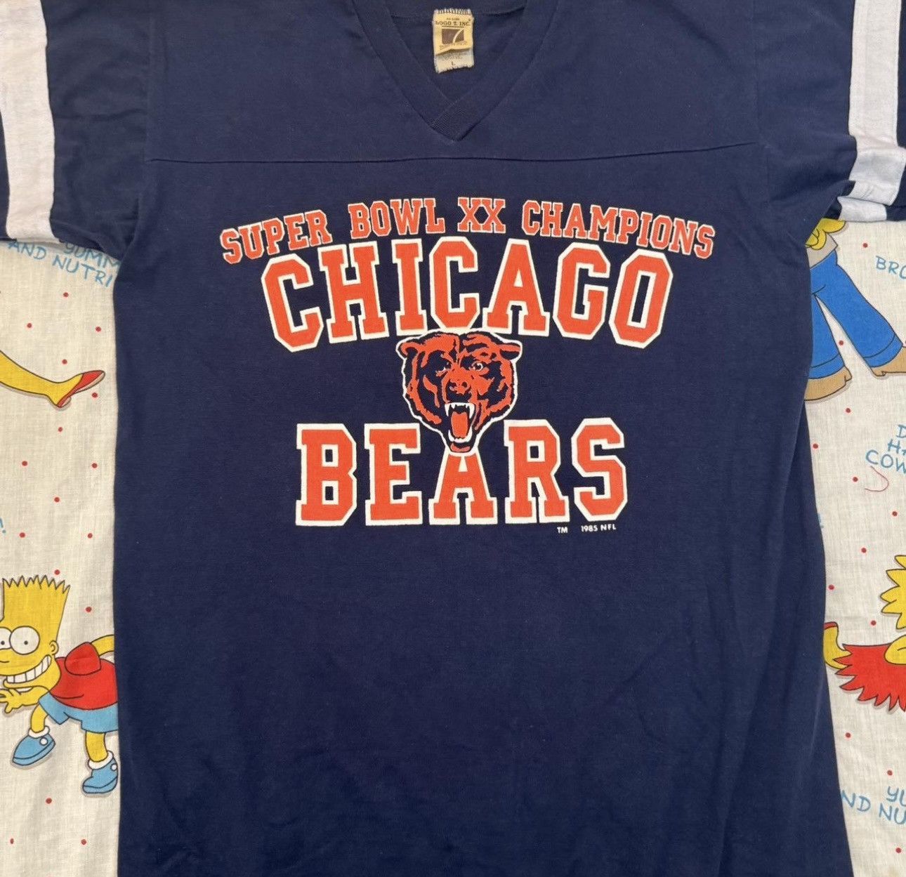 Vintage Vintage 1985 Chicago Bears Super Bowl Championship Shirt Size US L / EU 52-54 / 3 - 8 Thumbnail