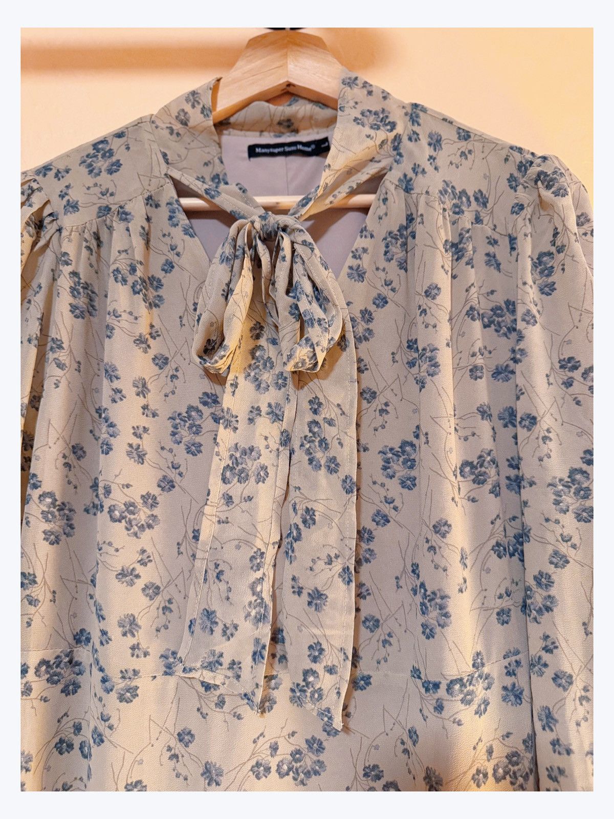 Other Vintage-Inspired Floral Midi Dress – Romantic Cottagecore Size L / US 10 / IT 46 - 4 Thumbnail