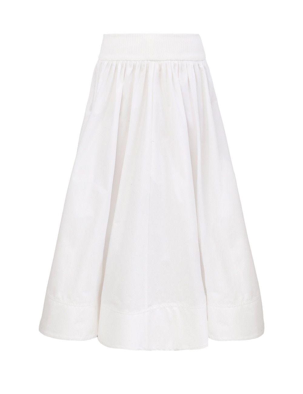oc11z0226 Poplin Skirt In White