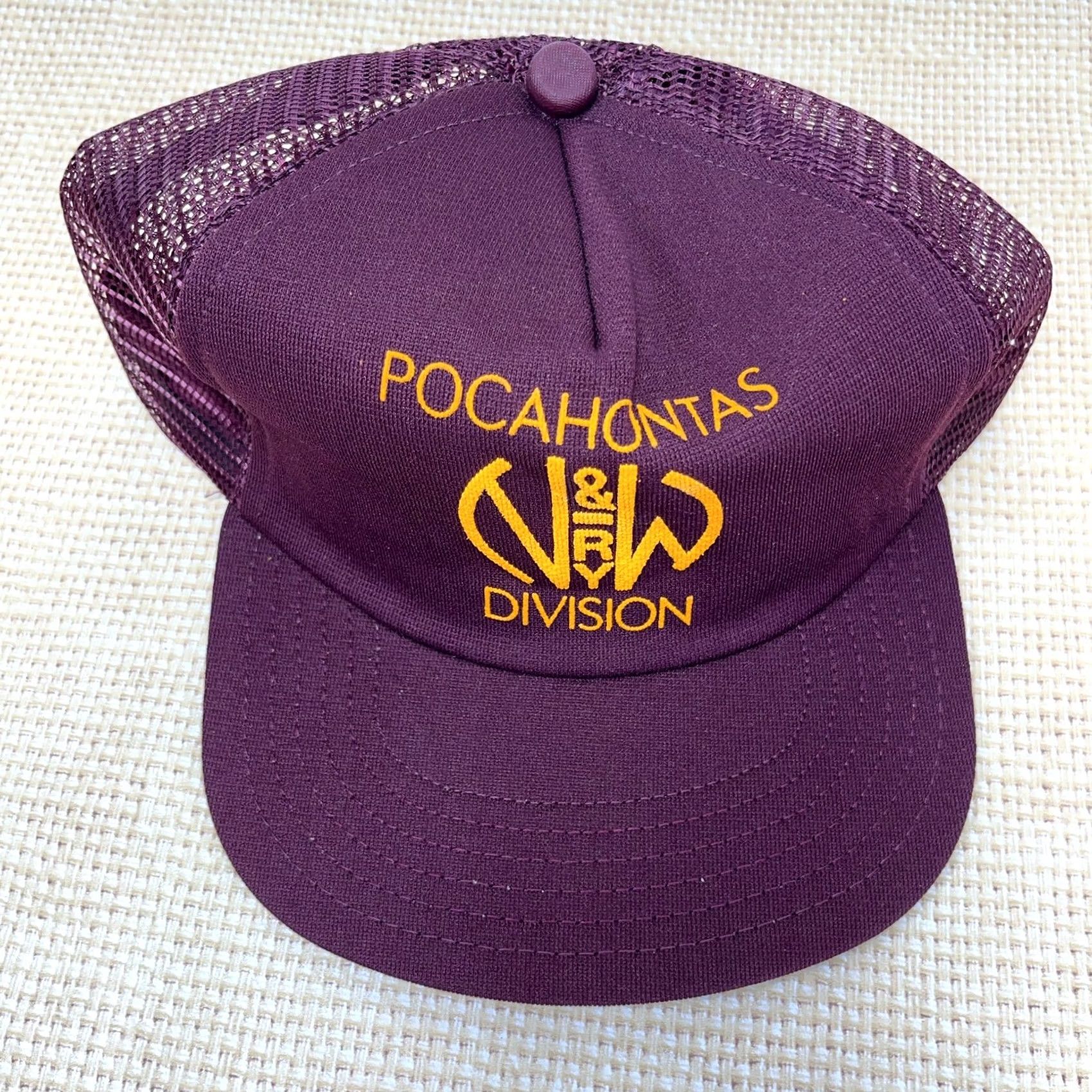 Vintage VINTAGE Norfolk Western Trucker Hat Cap N&W Railroad Railway 80s USA Pocahontas Mens Size ONE SIZE - 3 Thumbnail