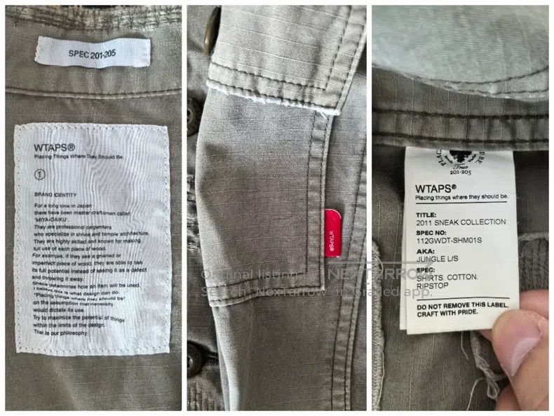 Wtaps Wtaps size S Heavy Water Wash Bone Destruction Set Size US 39 - 5 Thumbnail