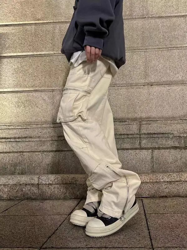 VIBE Vintage washed multi-pocket rare casual cargo trousers Size US 32 / EU 48 - 4 Thumbnail