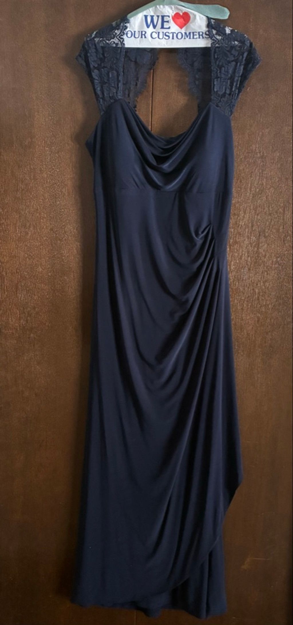Unowned MSK SIZE 12 Navy Lace Dress Size XL / US 12-14 / IT 48-50 - 1 Thumbnail