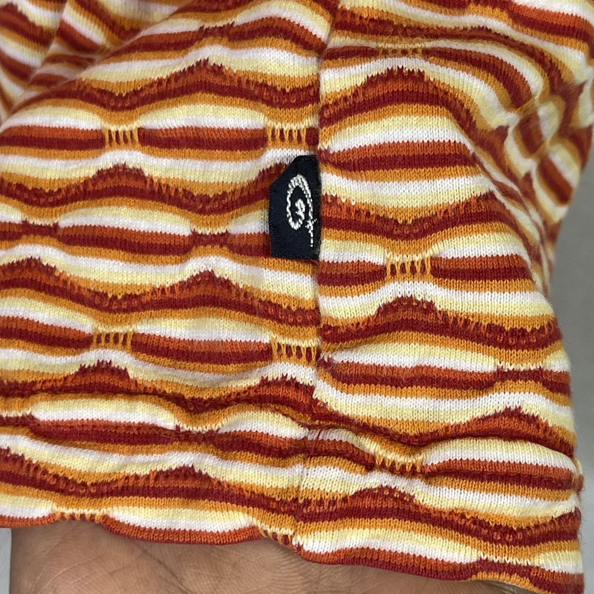 Vintage Vintage 90s Piko TomTom Stripes Jacquard Surf Skate Tshirt Size US L / EU 52-54 / 3 - 7 Thumbnail