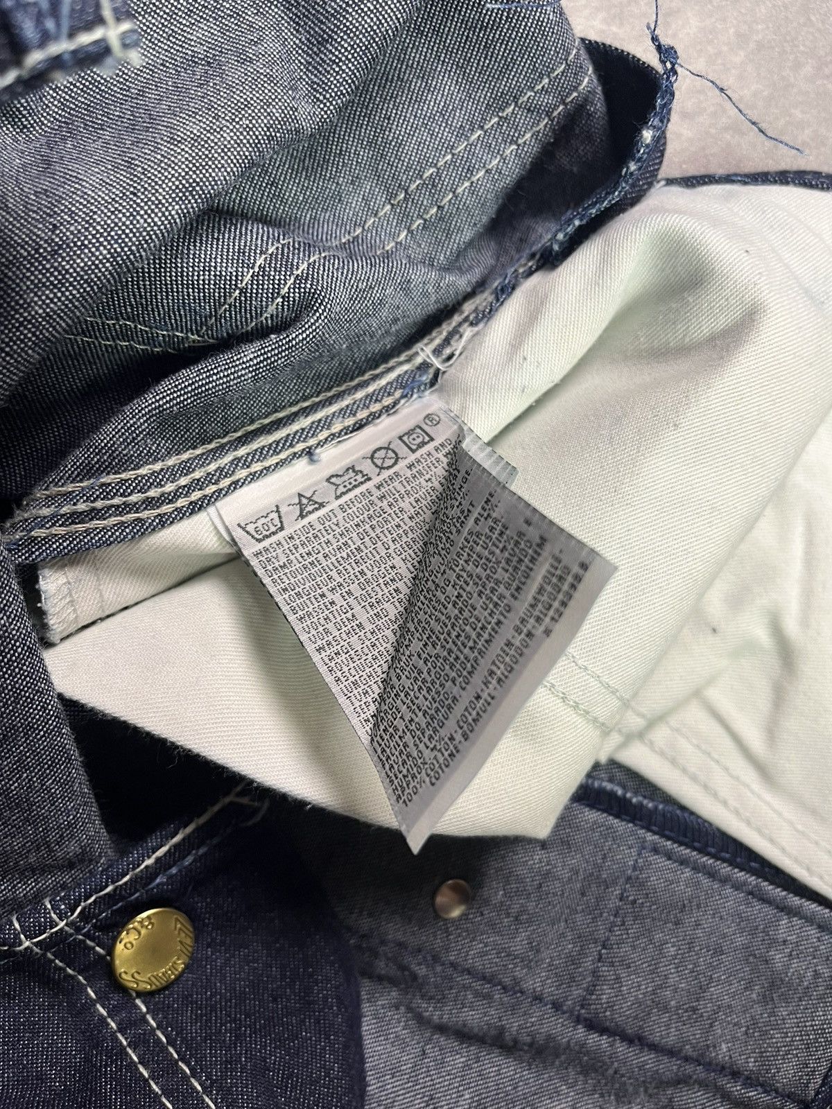 Levi's 1997 Levi’s Orange Tab Indigo Overalls XS S 30 Vintage Size US 30 / EU 46 - 17 Thumbnail