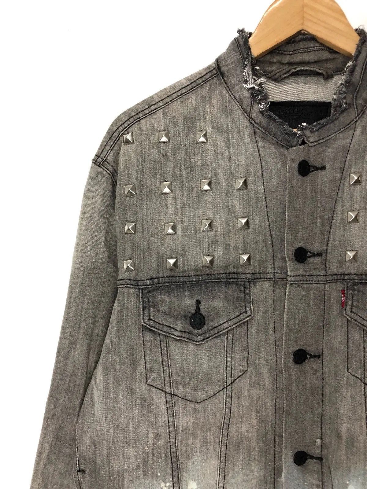 If Six Was Nine × Levi's × Levi's Made & Crafted Levi's Paint Splash Denim Tears Studded Jacket Size US M / EU 48-50 / 2 - 3 Thumbnail