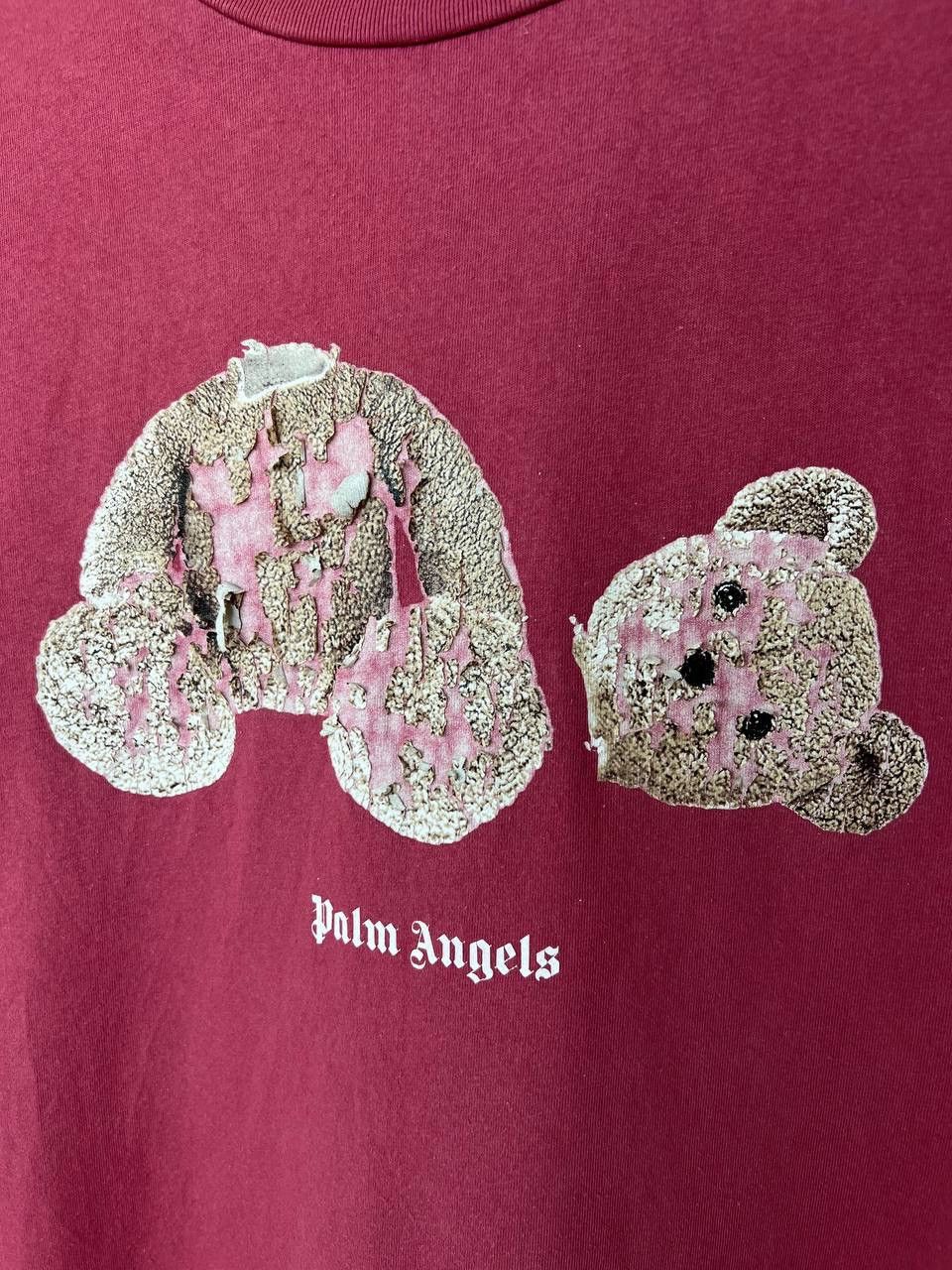 Palm Angels Palm Angels Bear Classic T-Shirt Mens Size L Burgundy Luxury Size US L / EU 52-54 / 3 - 9 Thumbnail