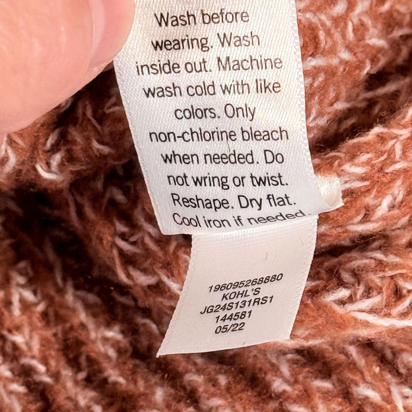 Vintage SO Sweater Womens Small Rust Brown Marled Knit Crewneck Long Sleeve Pullover Size S / US 4 / IT 40 - 5 Thumbnail