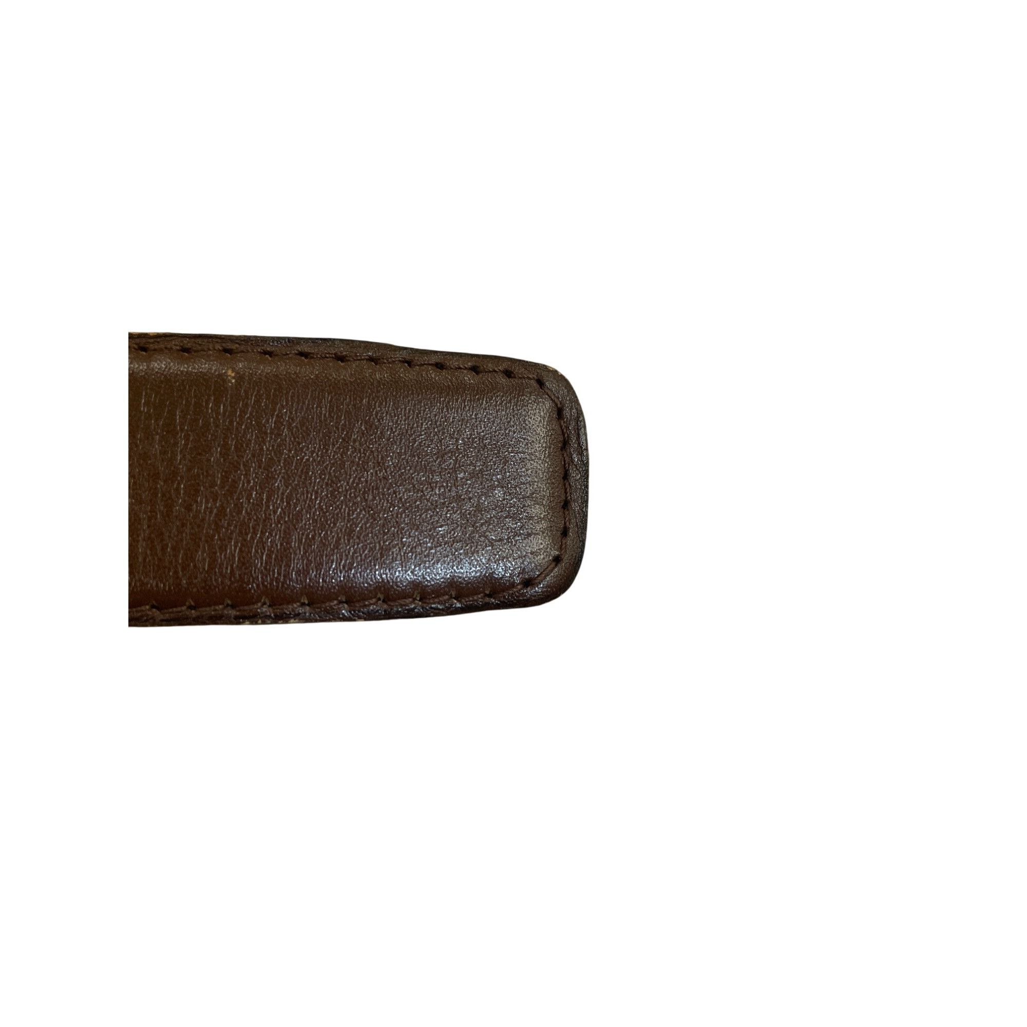 Pierre Cardin Pierre Cardin Mens Brown Leather Dress Belt 115 Gold Buckle Size ONE SIZE - 11 Thumbnail