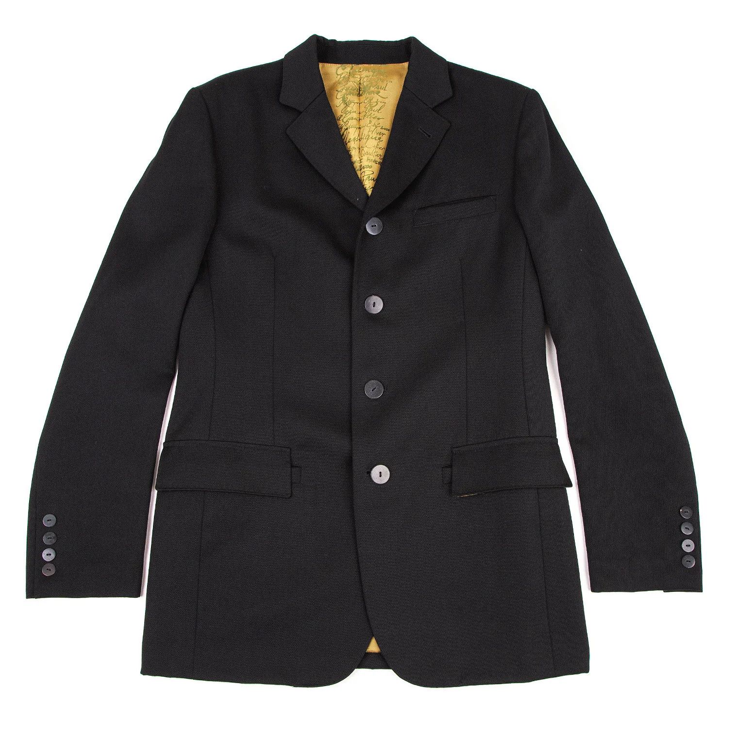 Jean Paul Gaultier Wool Gabardine Jacket in Black Size 50 Size US M / EU 48-50 / 2 - 4 Thumbnail