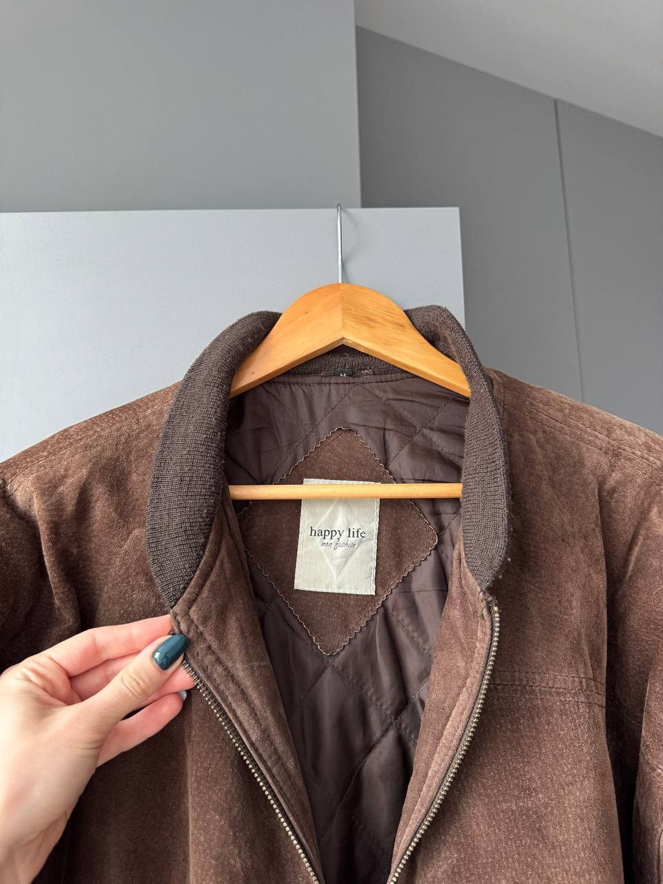 Vintage Vintage suede bomber jacket cowboy farm trucker Size US L / EU 52-54 / 3 - 5 Thumbnail