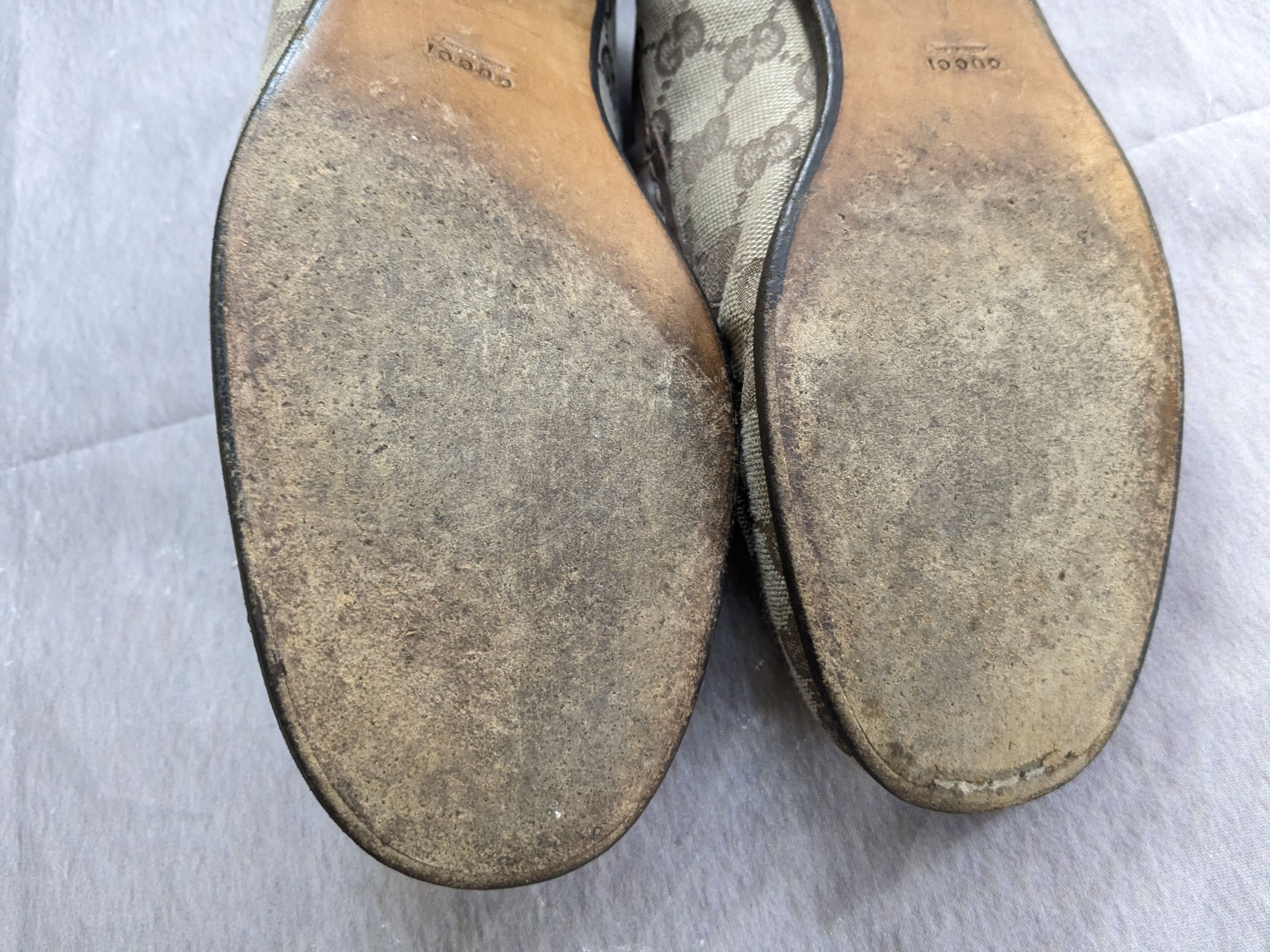 Gucci Gucci Horsebit Loafers Monogram Canvas Logo GG 9.5B Size US 9.5 / IT 39.5 - 11 Thumbnail
