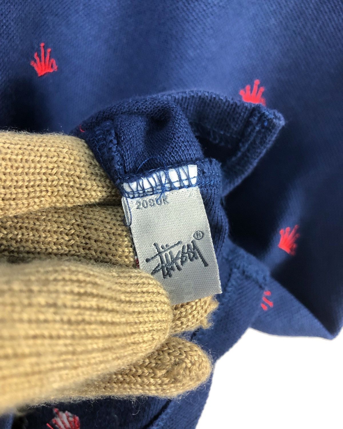 Stussy Rare Stussy Crown All Over Print Embroidered Polo Tee Size US M / EU 48-50 / 2 - 12 Thumbnail